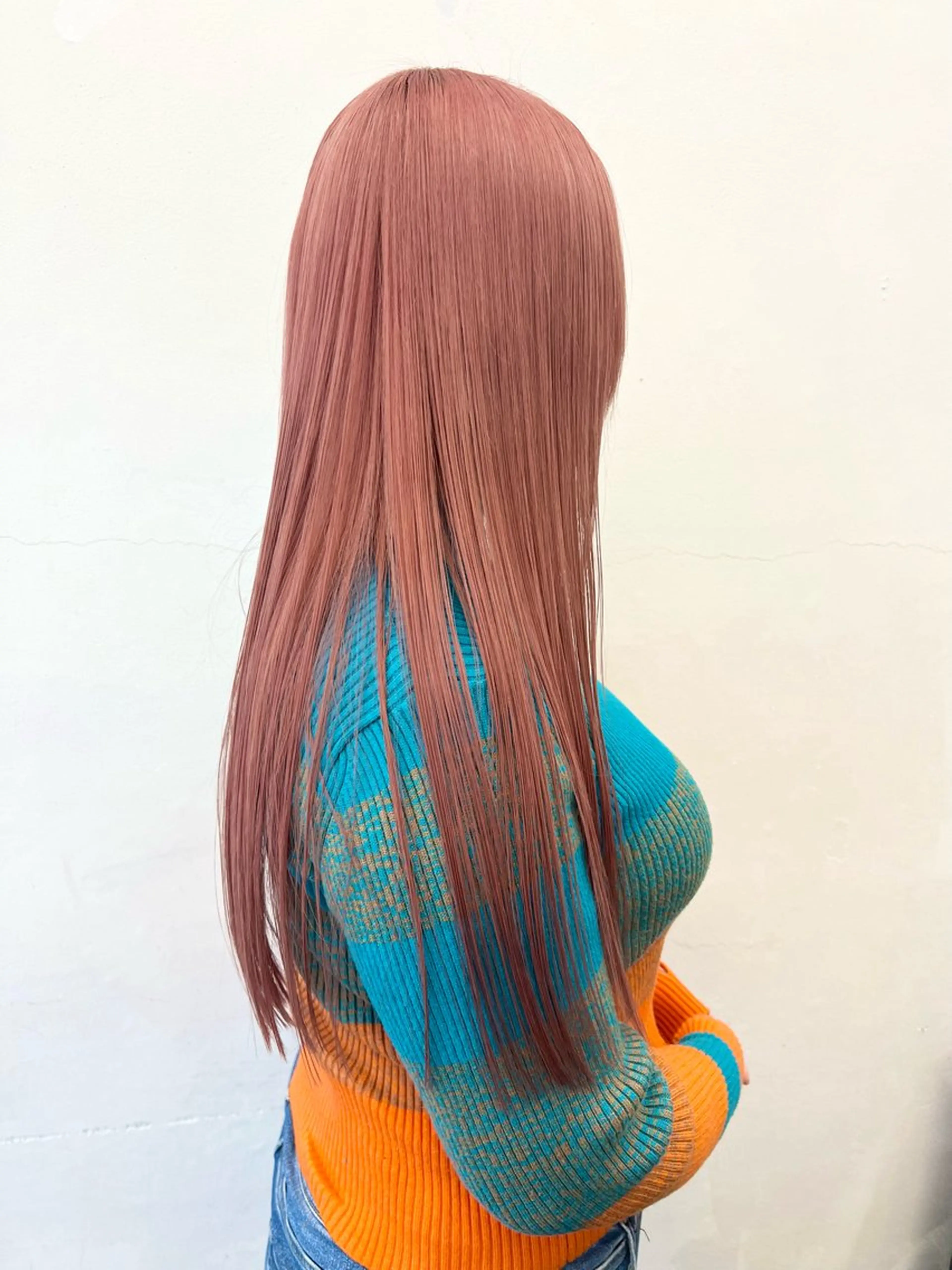 セミロング カラー ベージュカラー ブリーチ ケアブリーチ ダブルカラー ピンクカラー HARU//原宿🤍 リピート率NO.1のヘアスタイル