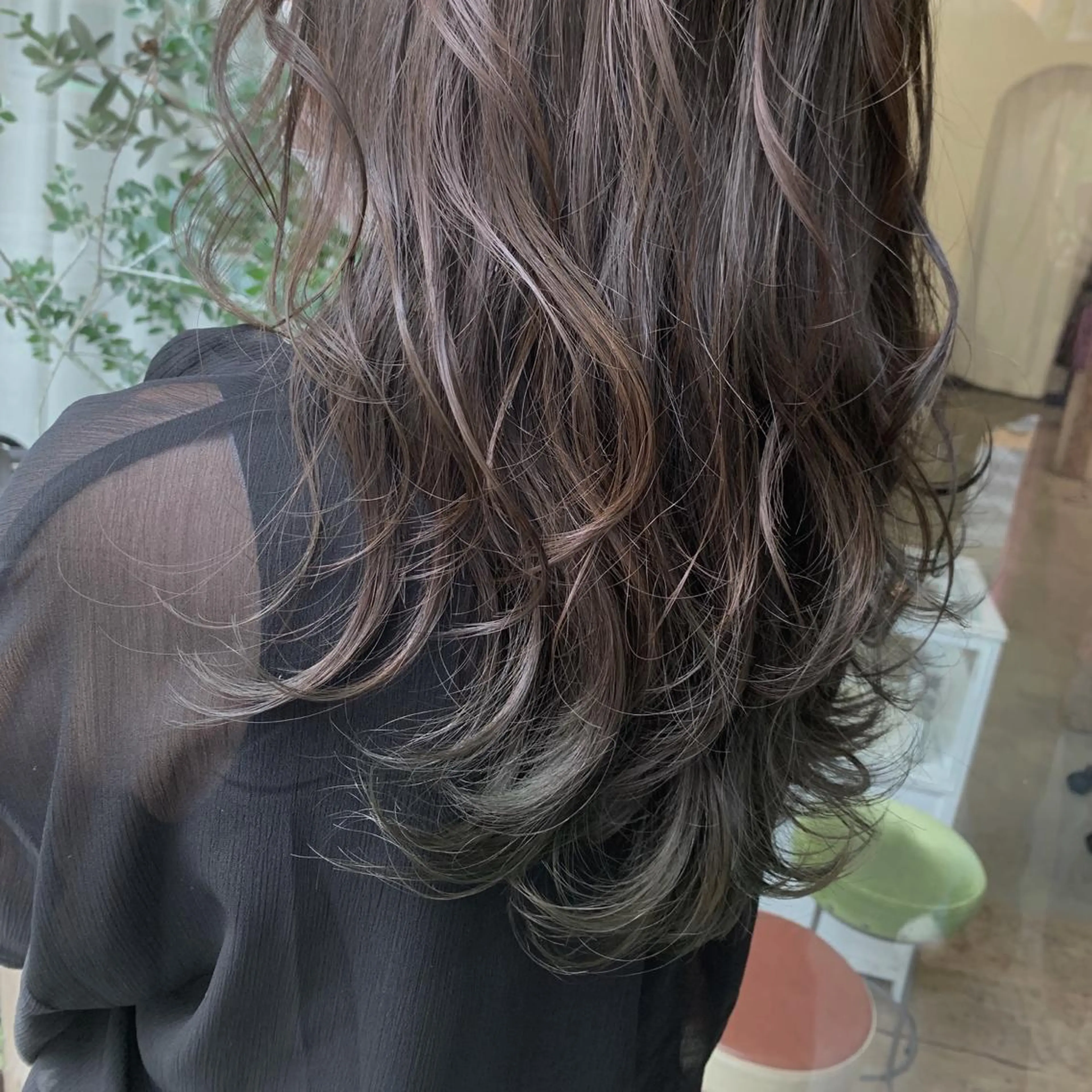 ロング カラー カット ヘアカラー fio マナミのヘアスタイル
