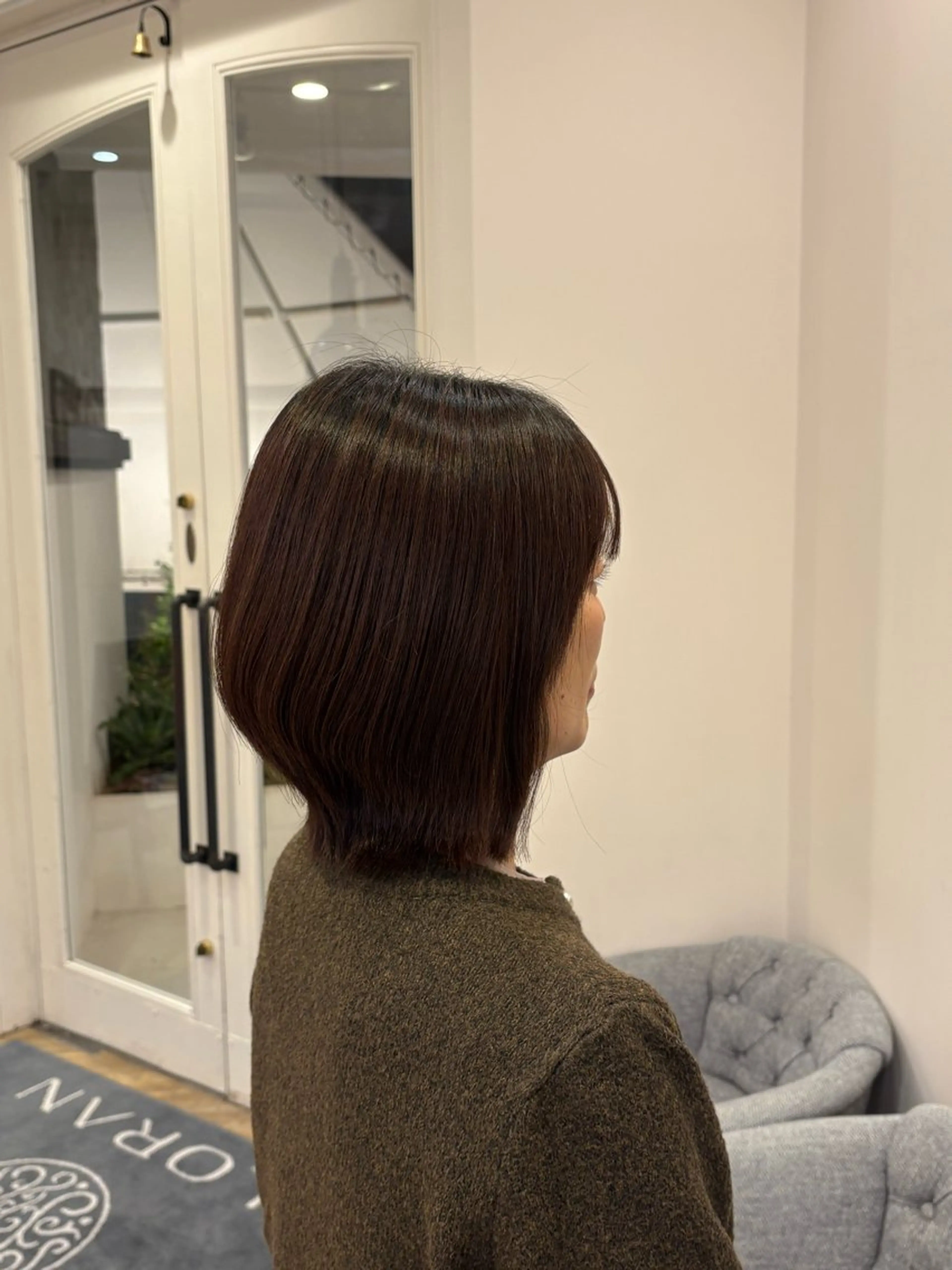 ミディアム ボブ くびれヘア MAHAE 中司のヘアスタイル