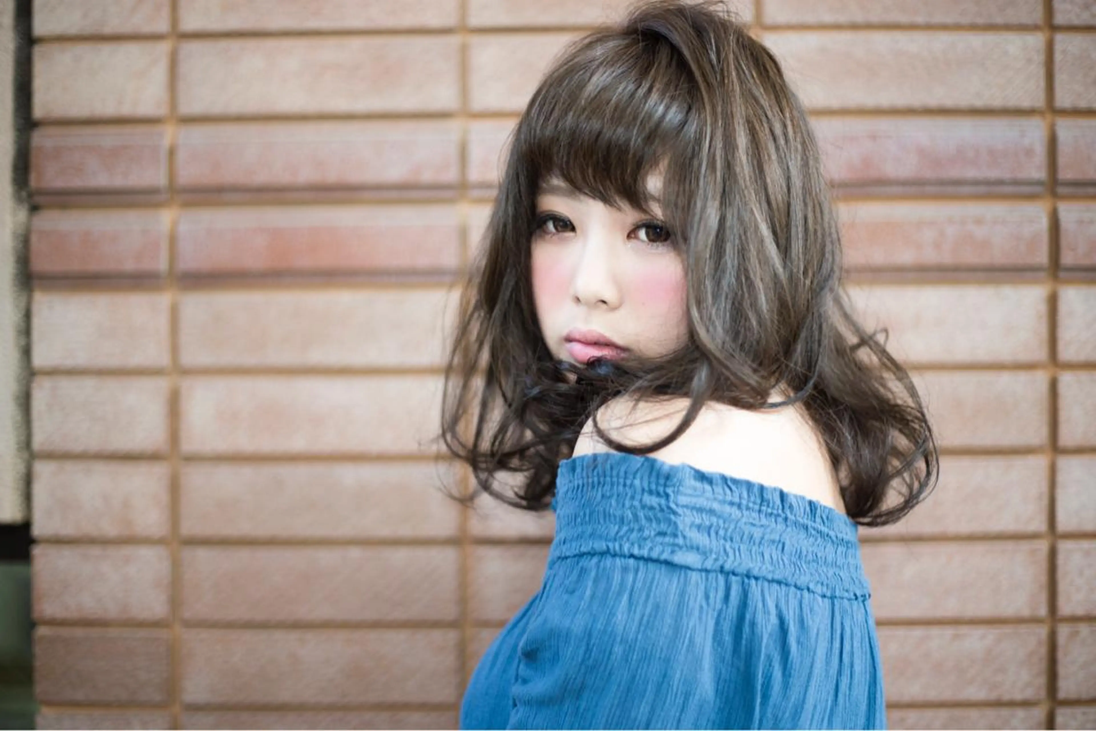 ミディアム セミロング ロング カラー Re:ta Hair 飯田淳平のヘアスタイル