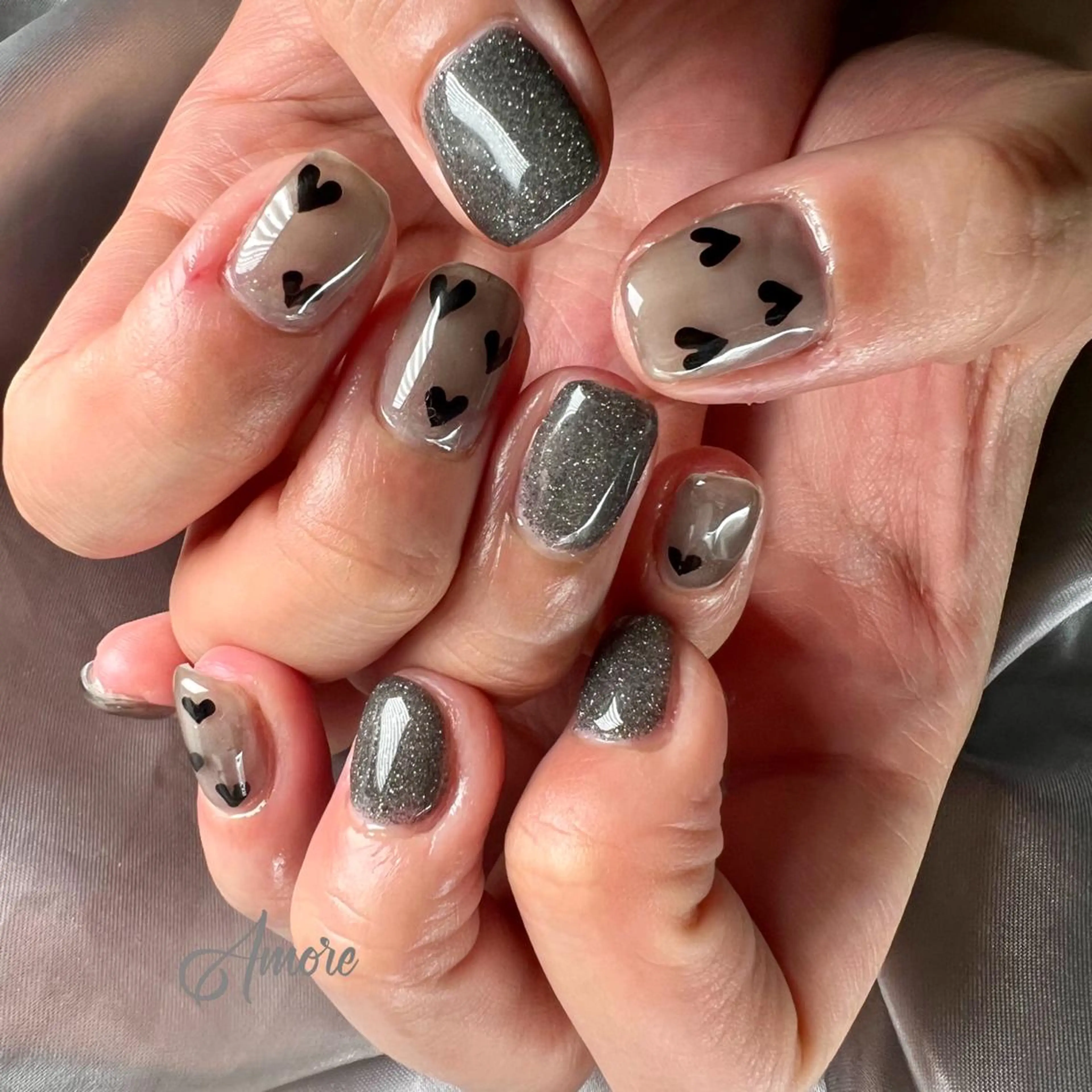 ネイル ジェルネイル 韓国ネイル パラジェル 夏ネイル You kyehwaのネイルデザイン