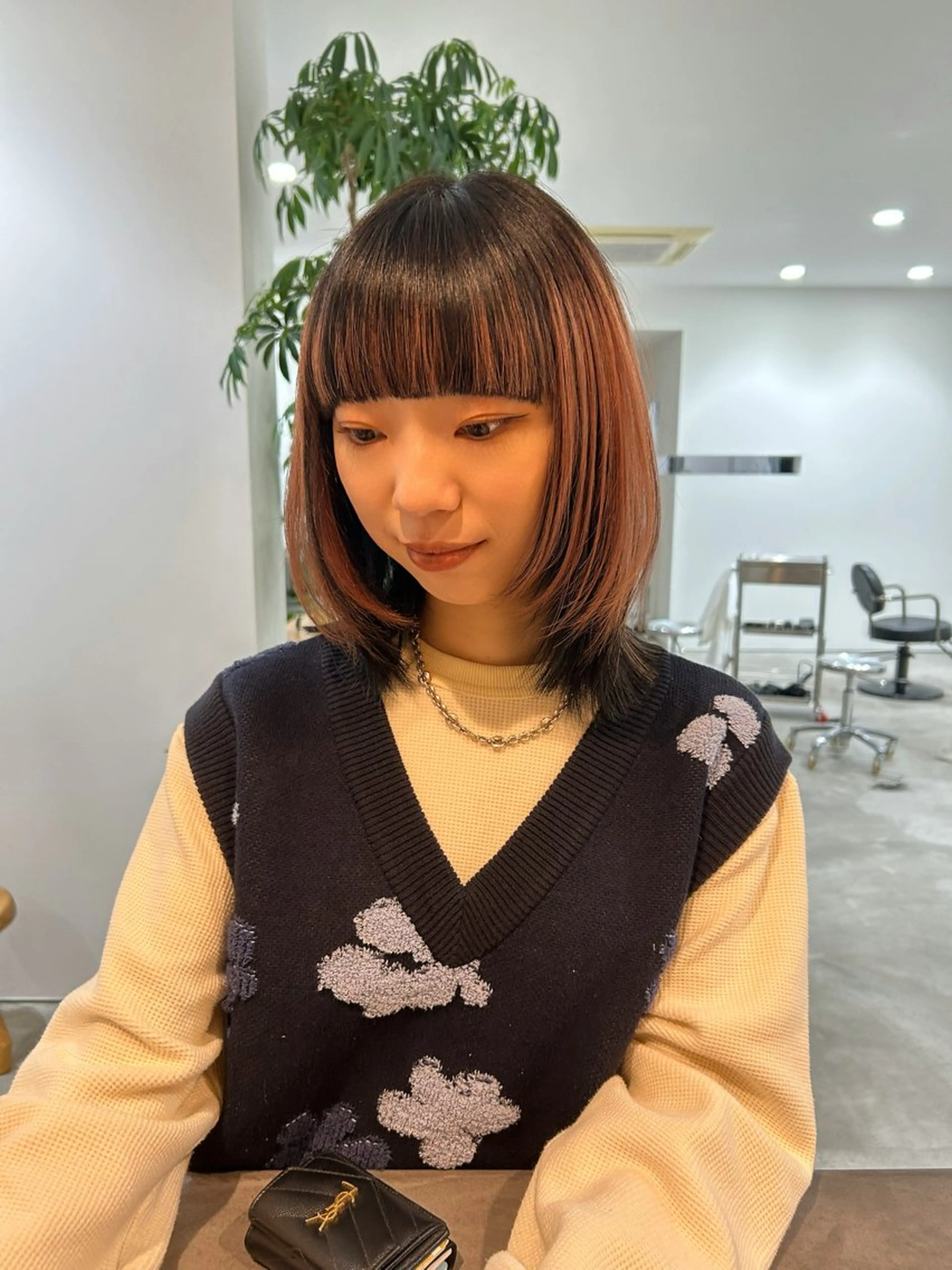 ミディアム Tommy所属・平田 知優のヘアスタイル