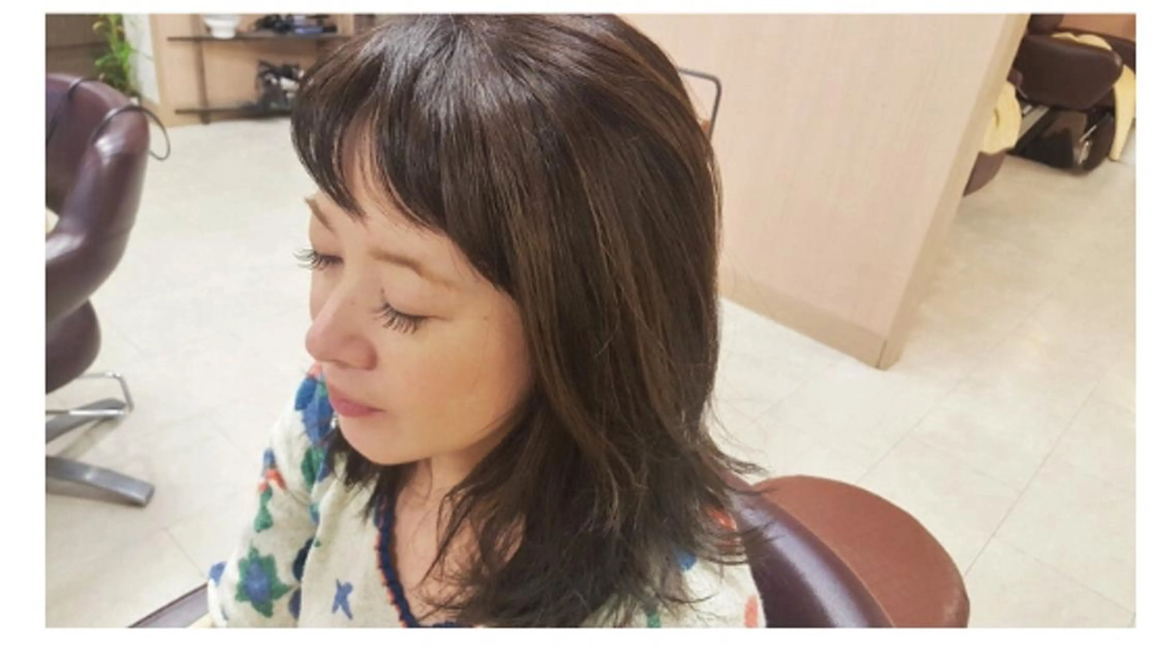 セミロング カラー パーマ ヘアアレンジ セミロングパーマ アディクシーカラー ハイライトカラー ハイライト レイヤーカット BLANCfIL-ブランフィル-所属・ササキ トモコのヘアスタイル