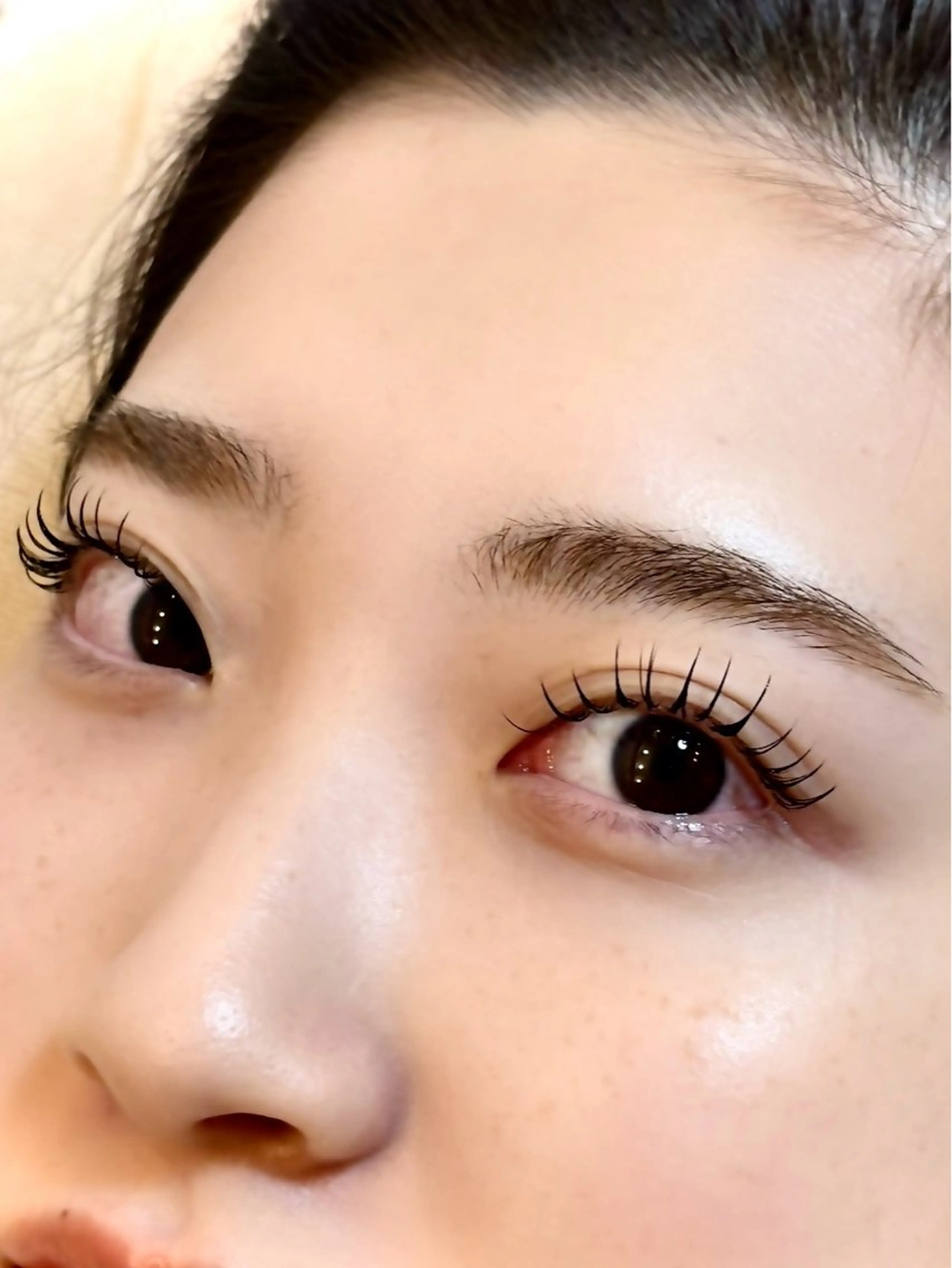 目尻ちょい足し👀まつげパーマ×フラットラッシュ🫧アンドヘルシー40本¥5600🫧の写真