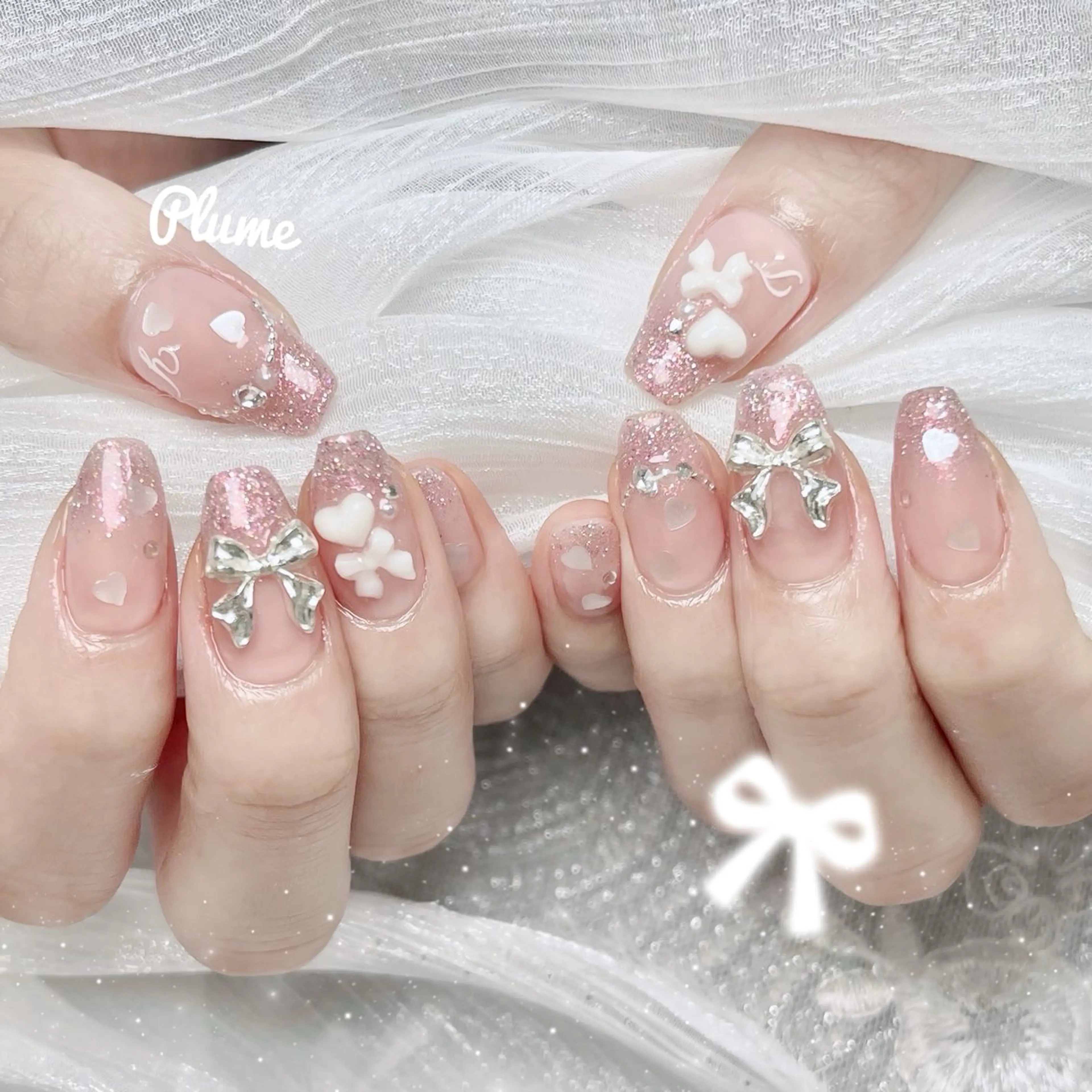 ネイル ハンドネイル plume nail ☆韓国ネイルのネイルデザイン