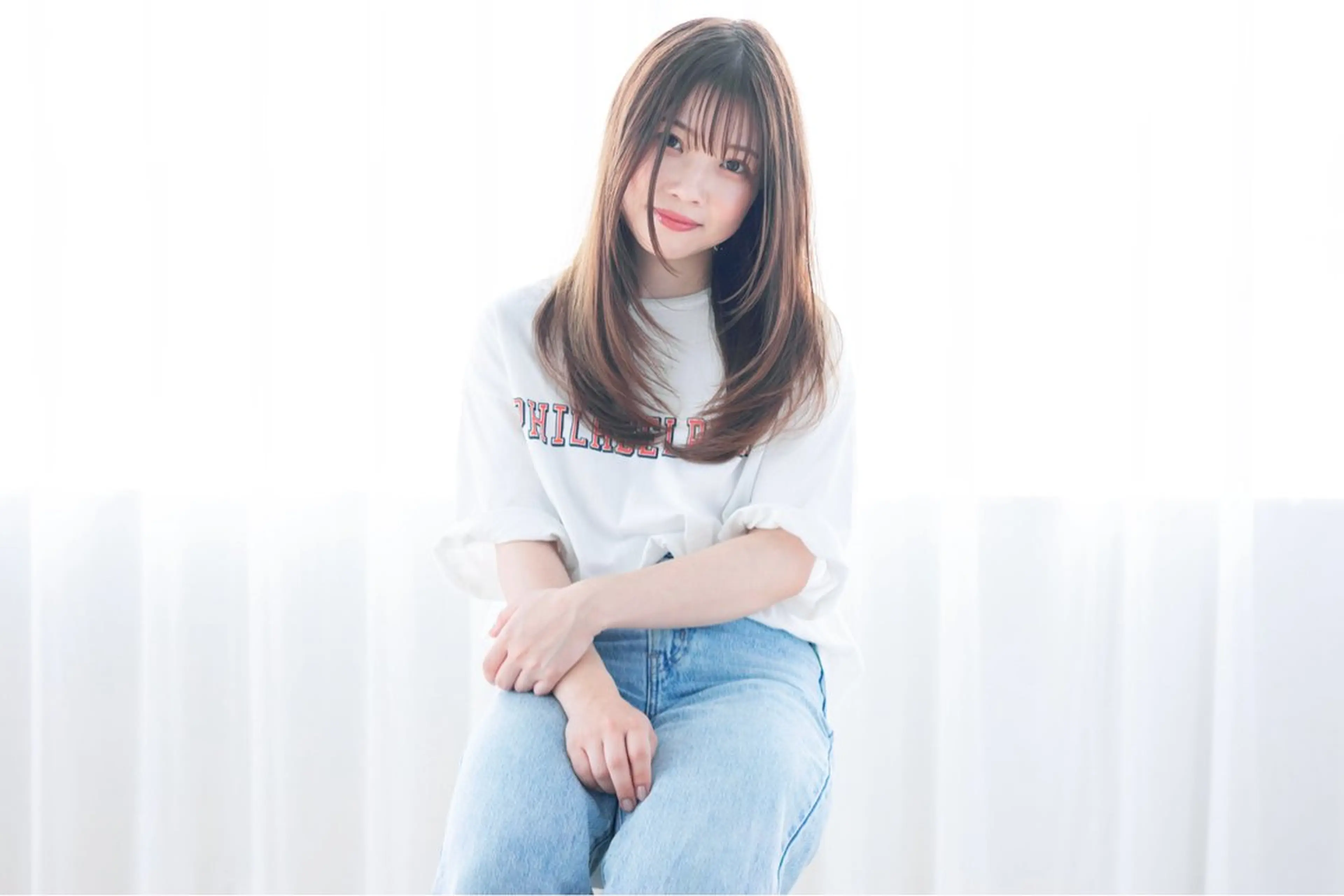 ロング カラー ロングレイヤー レイヤーカット ロング フリーランス【Chill-hus】所属・小野 和摩のヘアスタイル