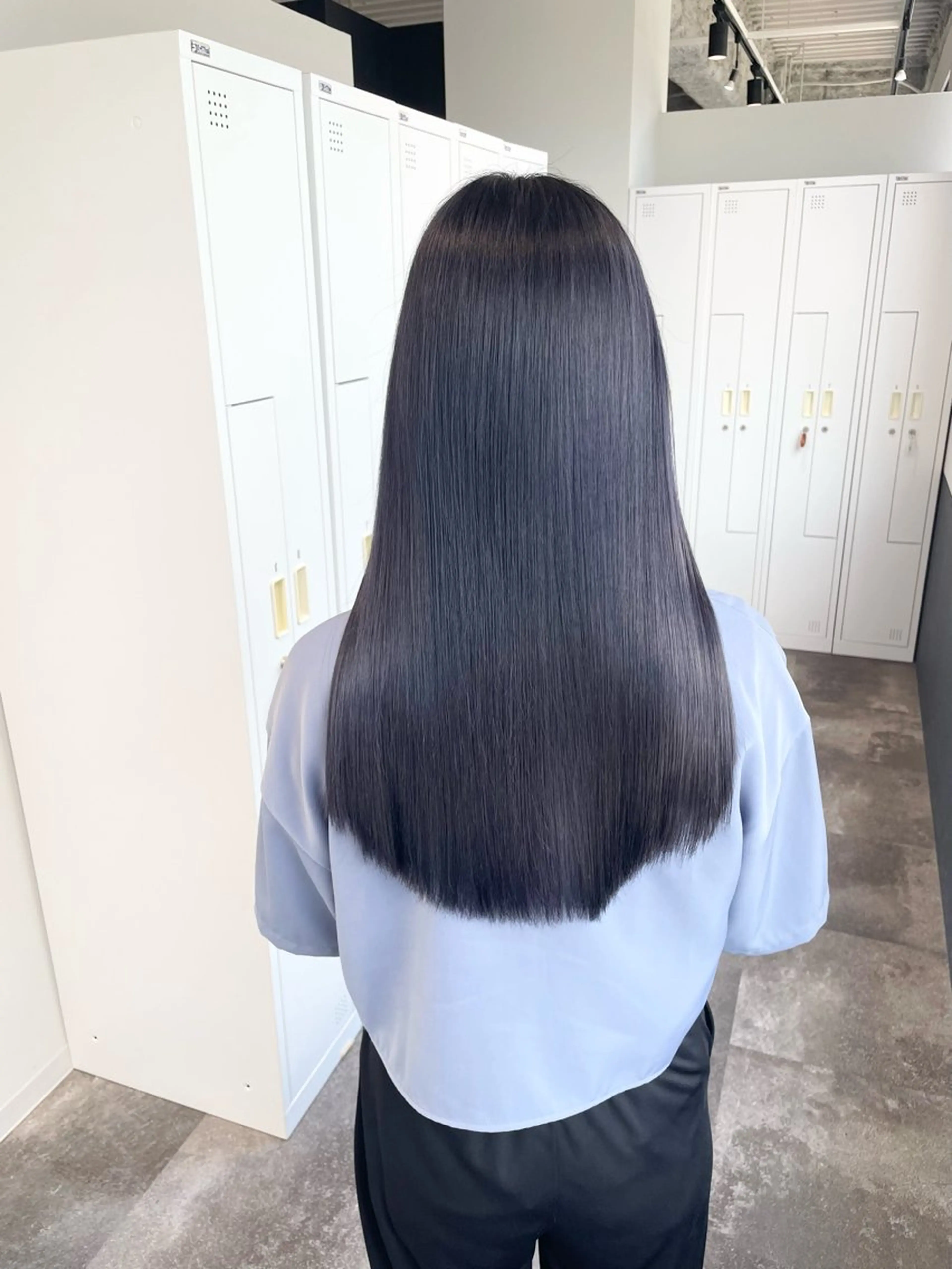 ロング 髪質改善 赤み消しカラー山本のヘアスタイル