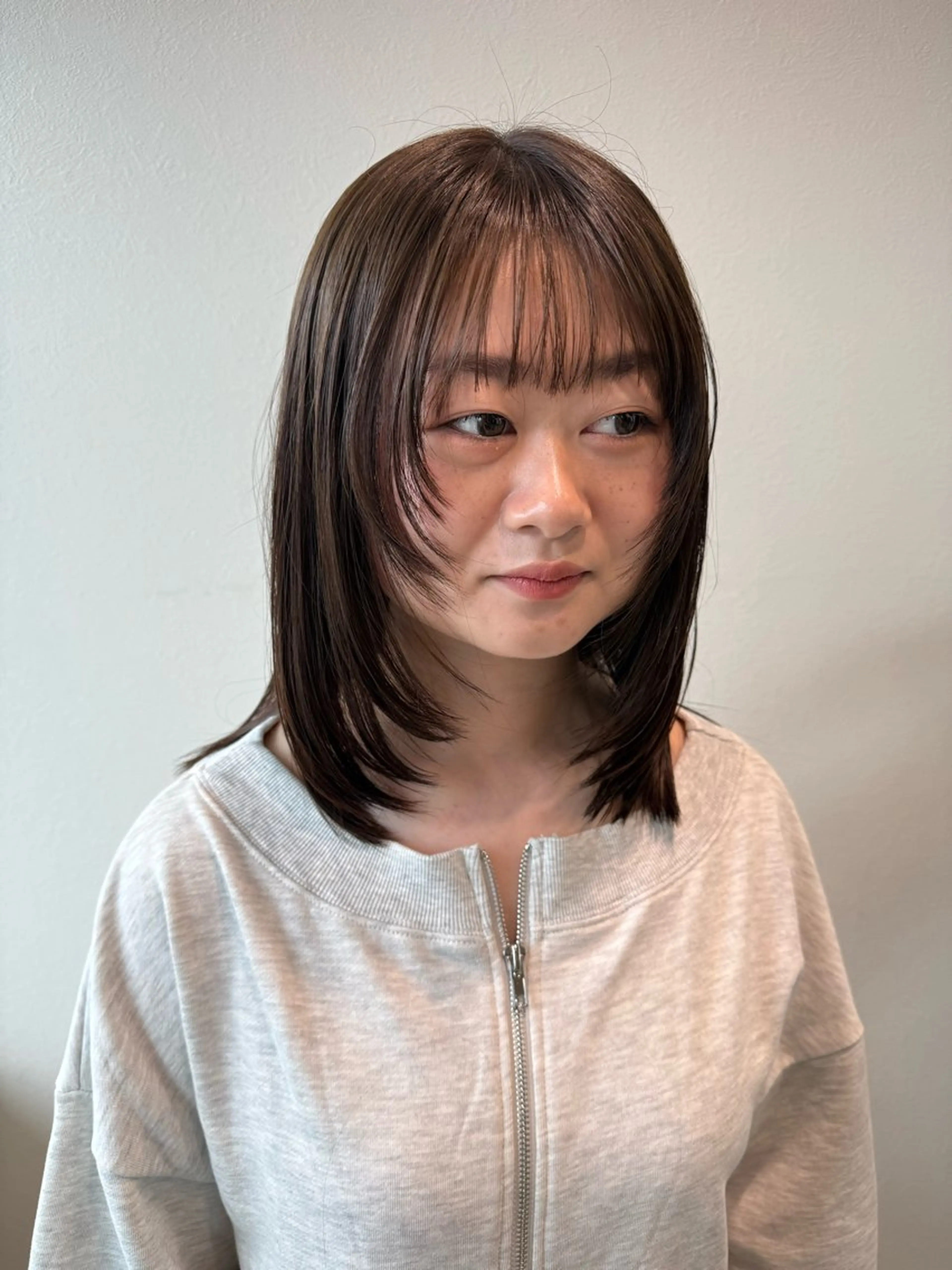 ミディアム カラー ヘアカラー トリートメント 木村 架音のヘアスタイル