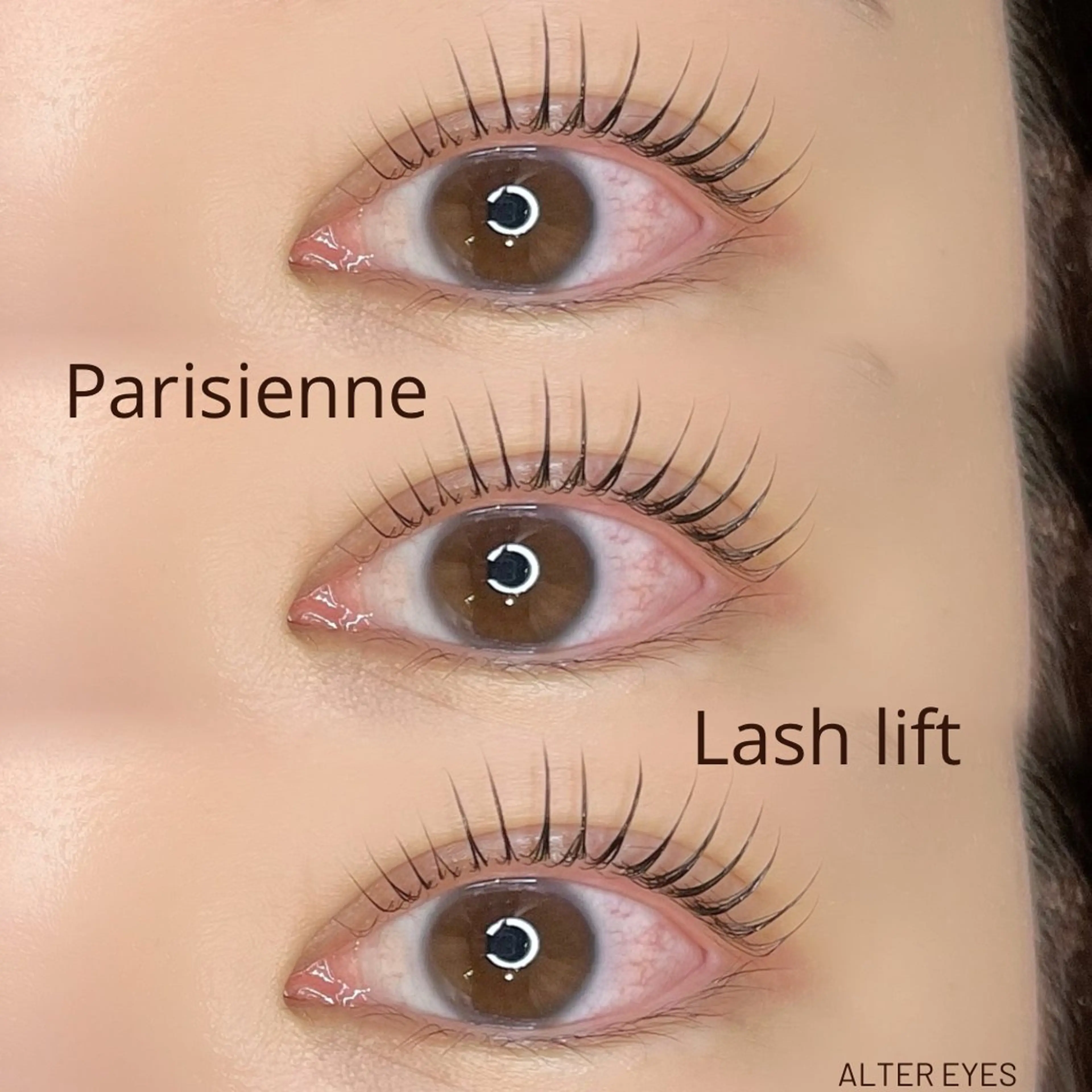 マツエク・マツパ パリジェンヌラッシュリフト ALTER EYES TORIIのマツエク・マツパデザイン