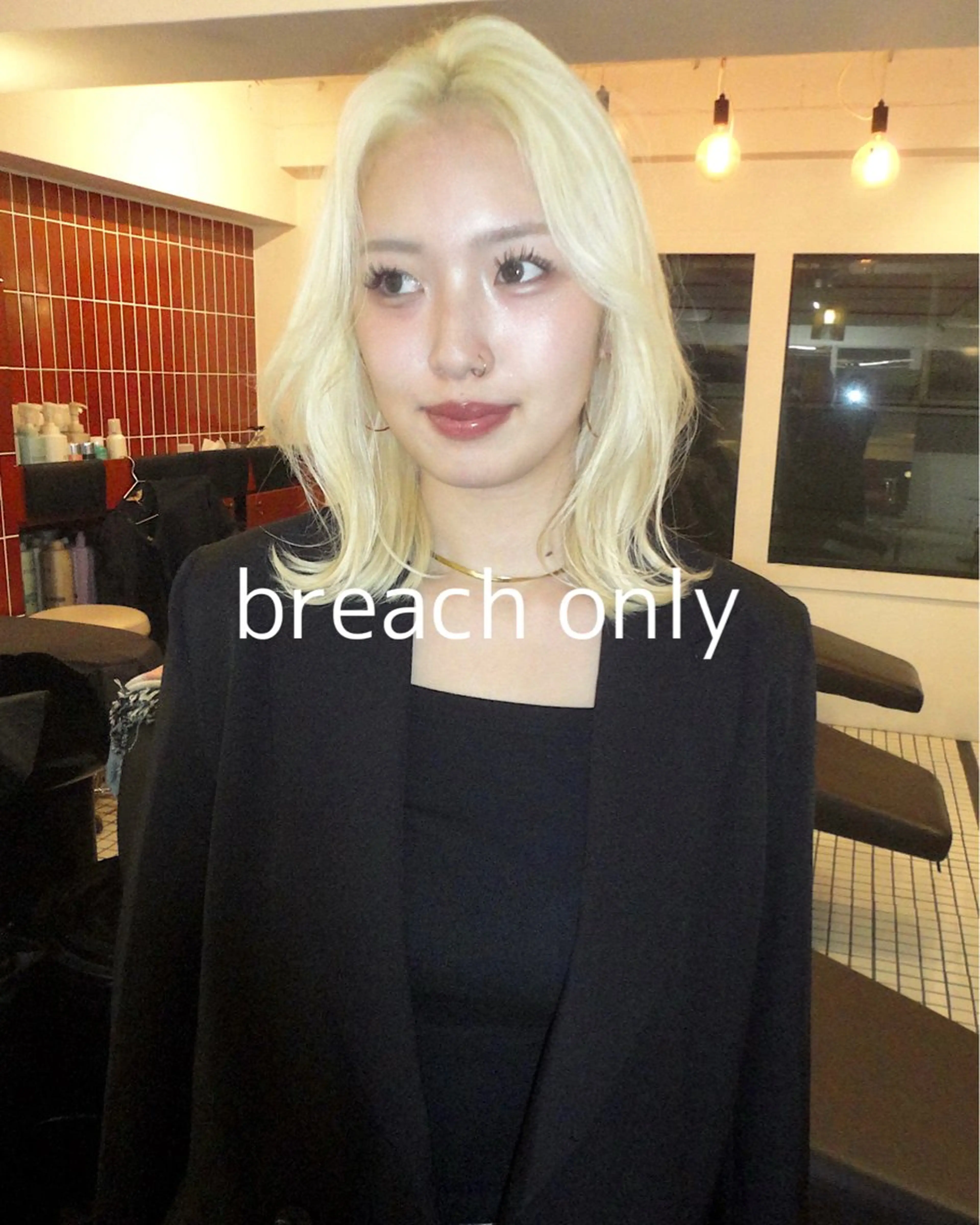 セミロング カラー ヘアカラー トリートメント 楪所属・チヒロ/パーマ /ショートのヘアスタイル