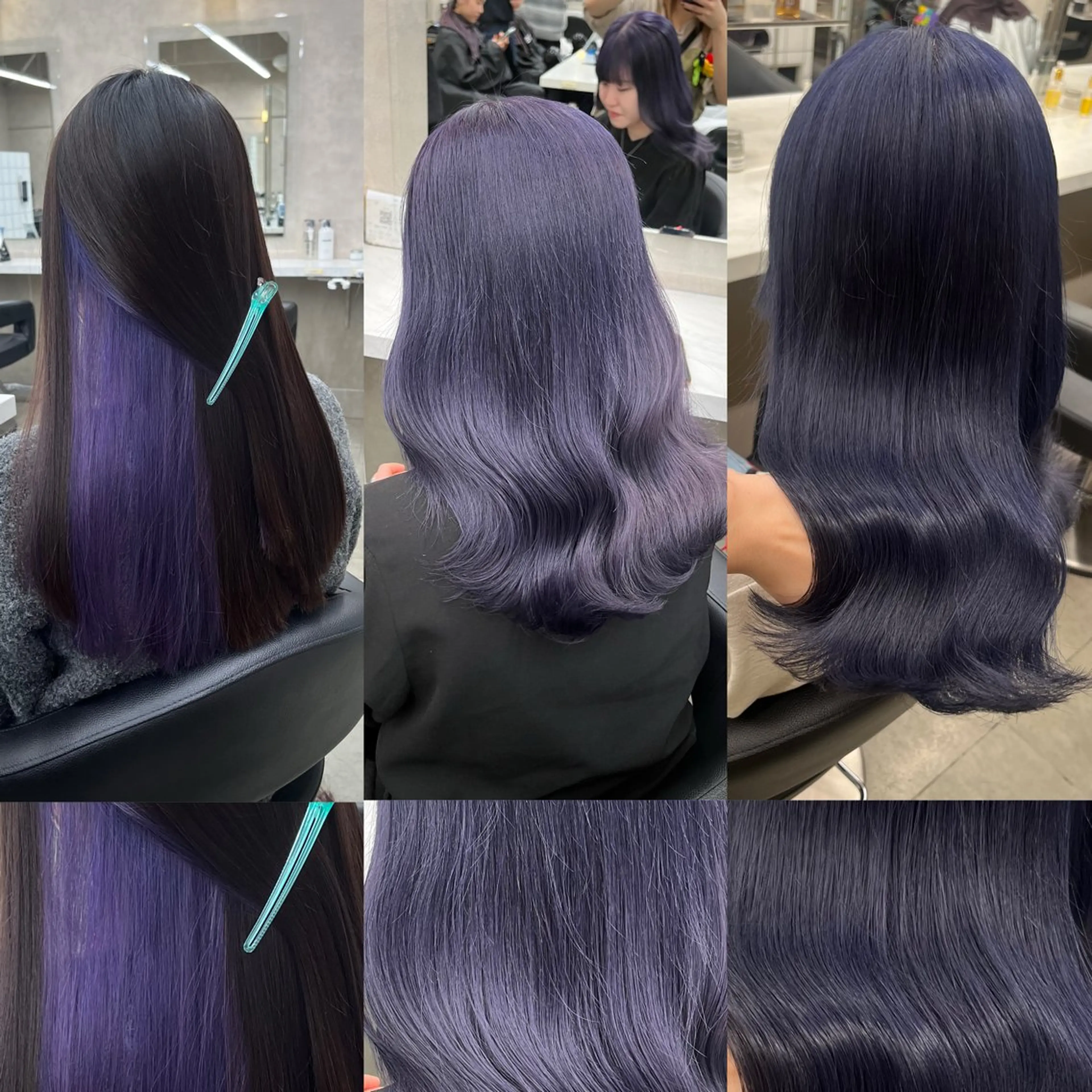 ロング ヘアカラー トリートメント ヘッドスパ ヘアセット 寒色＆ブリーチ特化 寒色MiOのヘアスタイル