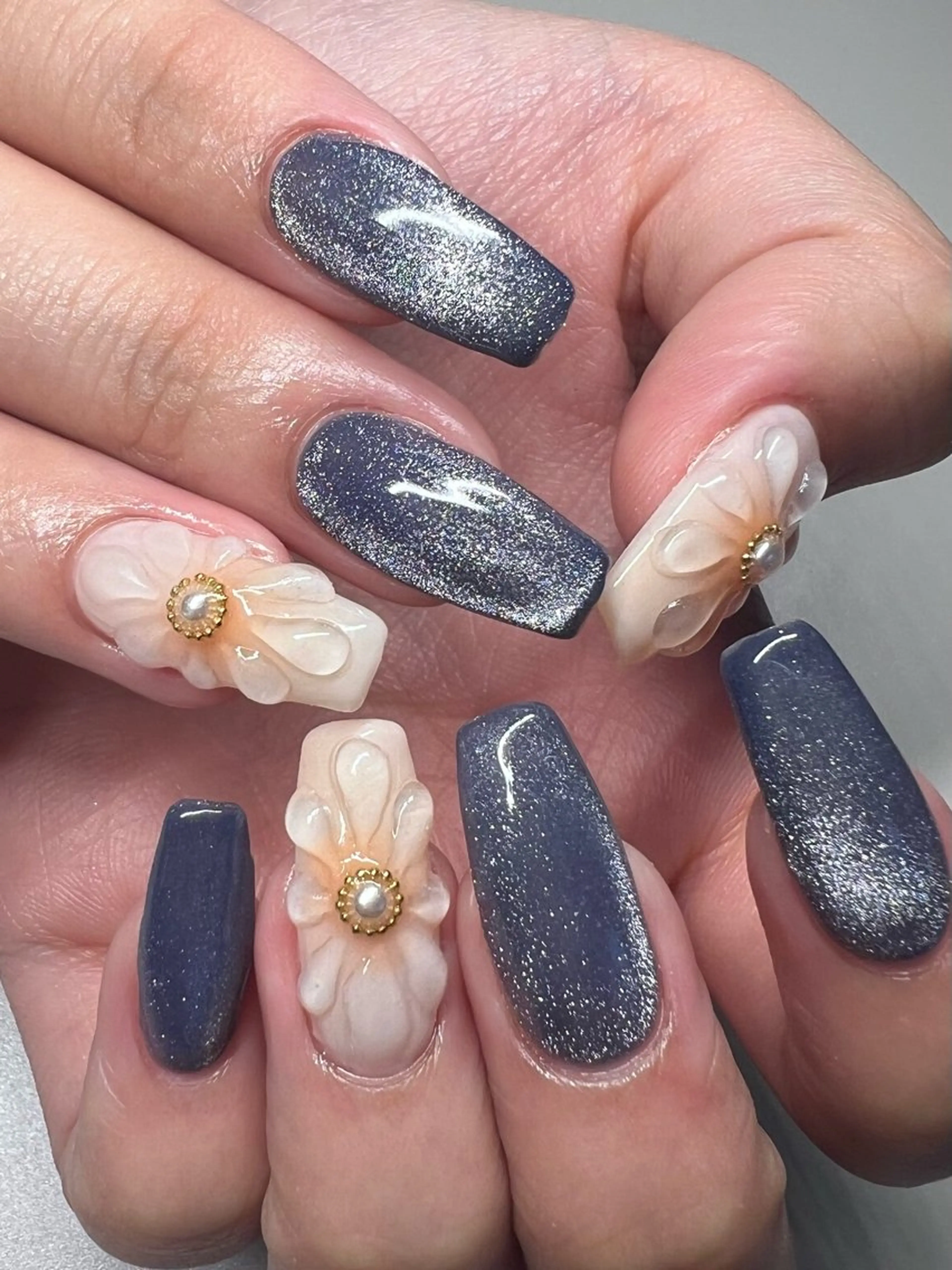 ネイル 桜ネイル ロングネイル スカルプネイル ショートネイル toki 横浜✨天王町のネイルデザイン