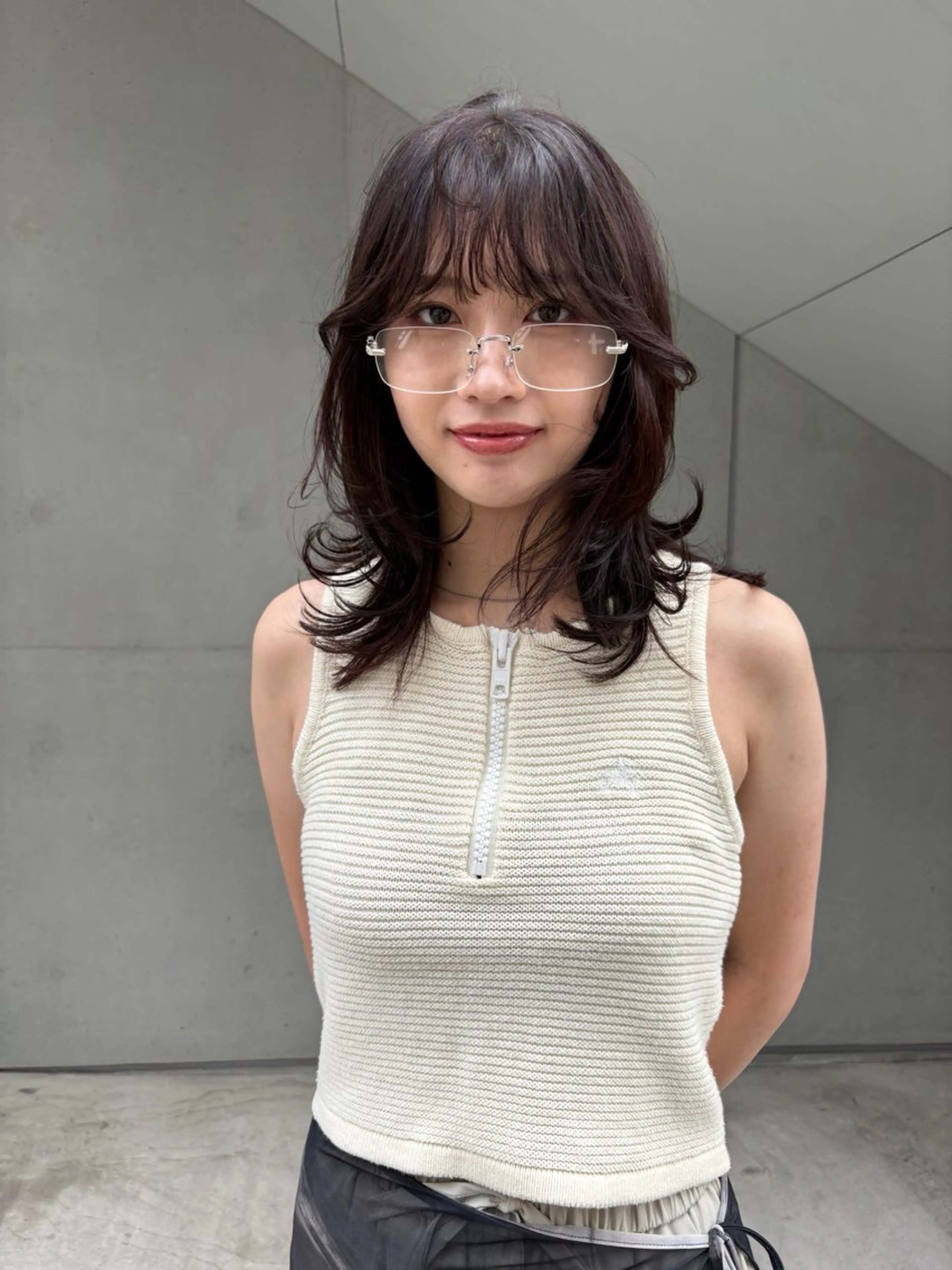 ロング カラー カット トリートメント ハイトーン レイヤー🎀meiのヘアスタイル