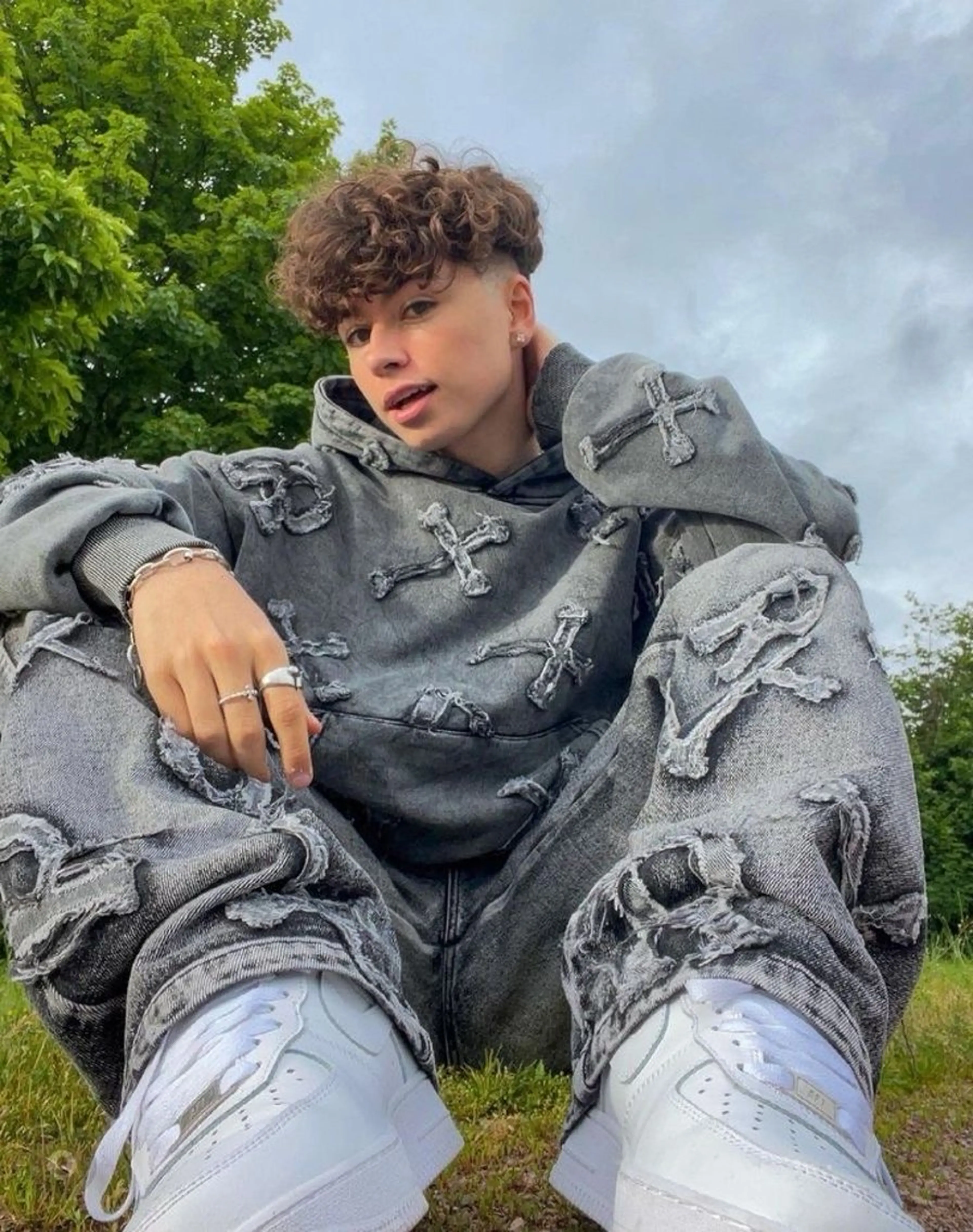 ショート パーマ メンズ メンズパーマ 外国人風カラー 新宿メンズパーマ ヨモギダのヘアスタイル