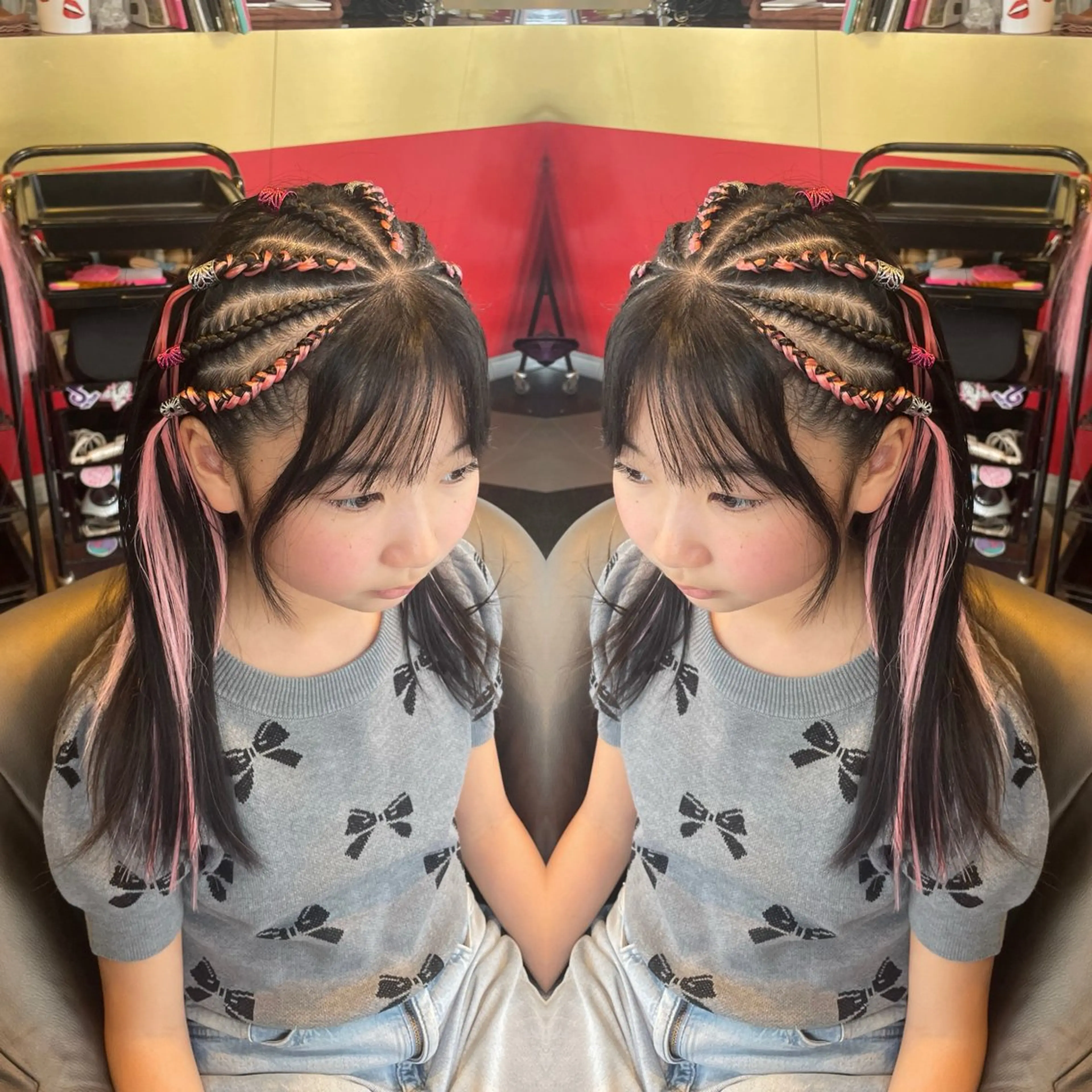 【補足説明必ずお読みください】ハーフコーンロウエクステ編み×6本シャンプー付き🫧の写真