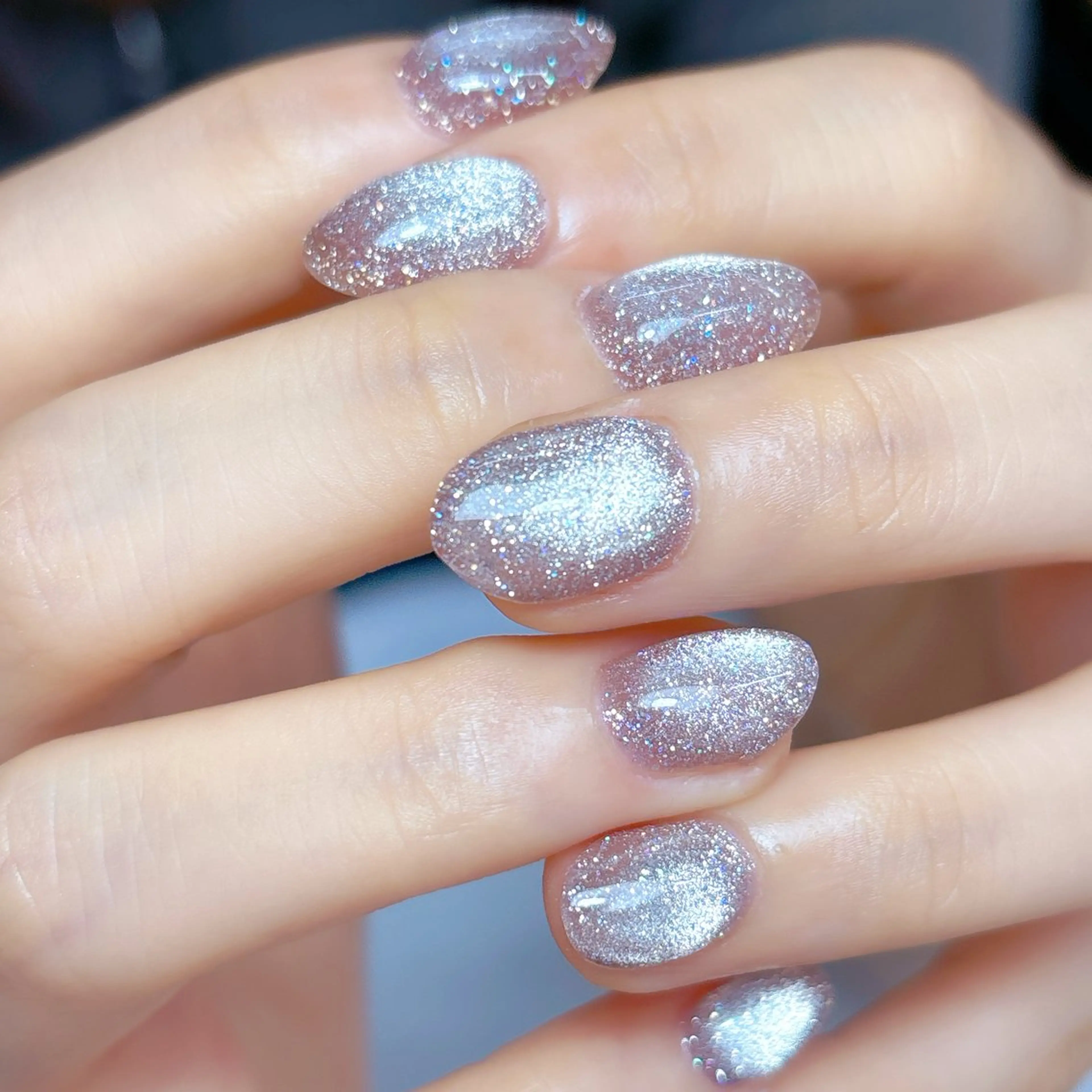 ネイル フラッシュネイル フラッシュマグ ラメ(グリッター) ハンドネイル ネイルサロンmia所属・西荻窪ネイルサロン miaのネイルデザイン