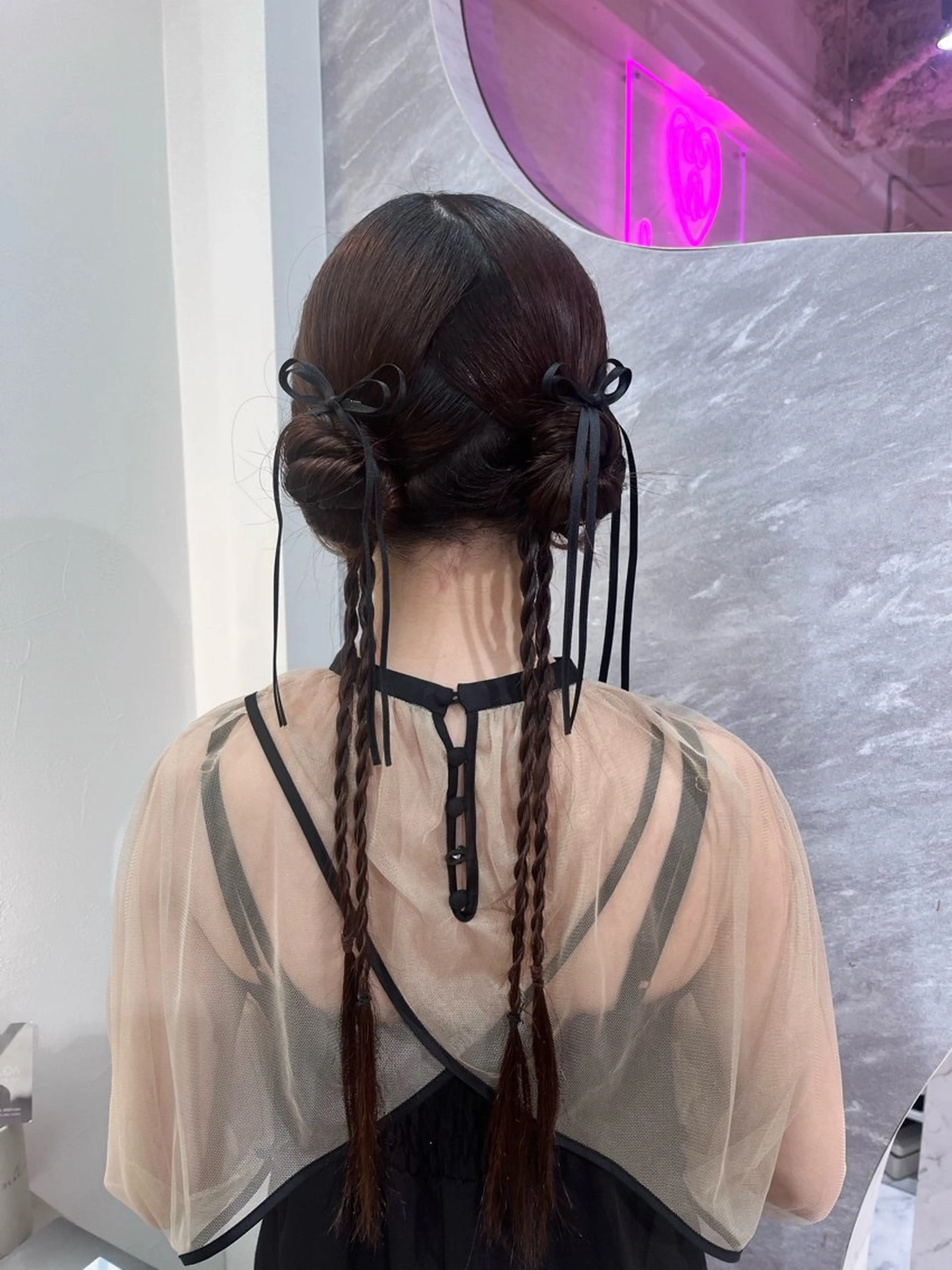 🐰🩶結婚式、パーティーヘアセット🩶🐰の写真