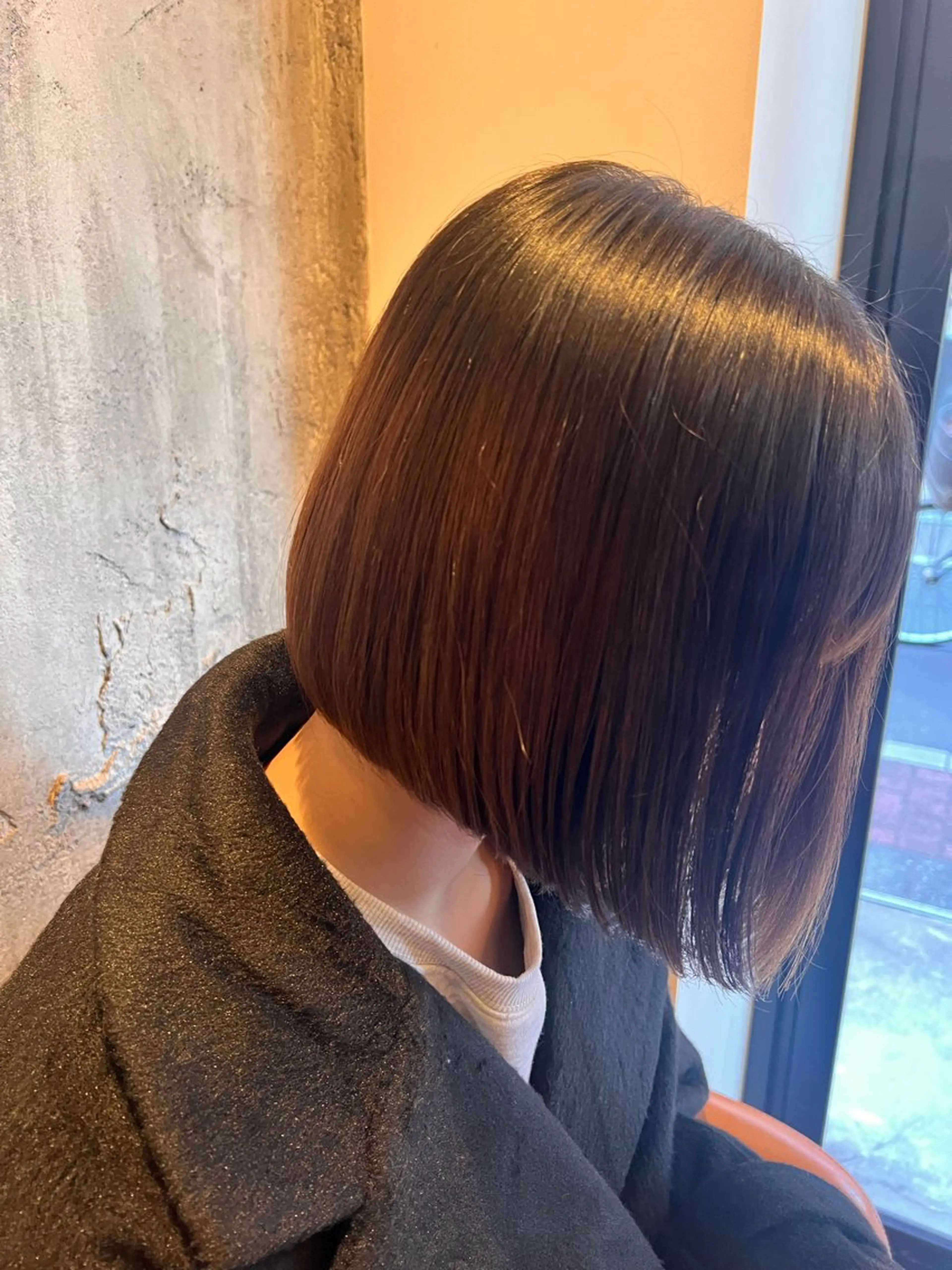 ミディアム ボブ アベ ナツミのヘアスタイル