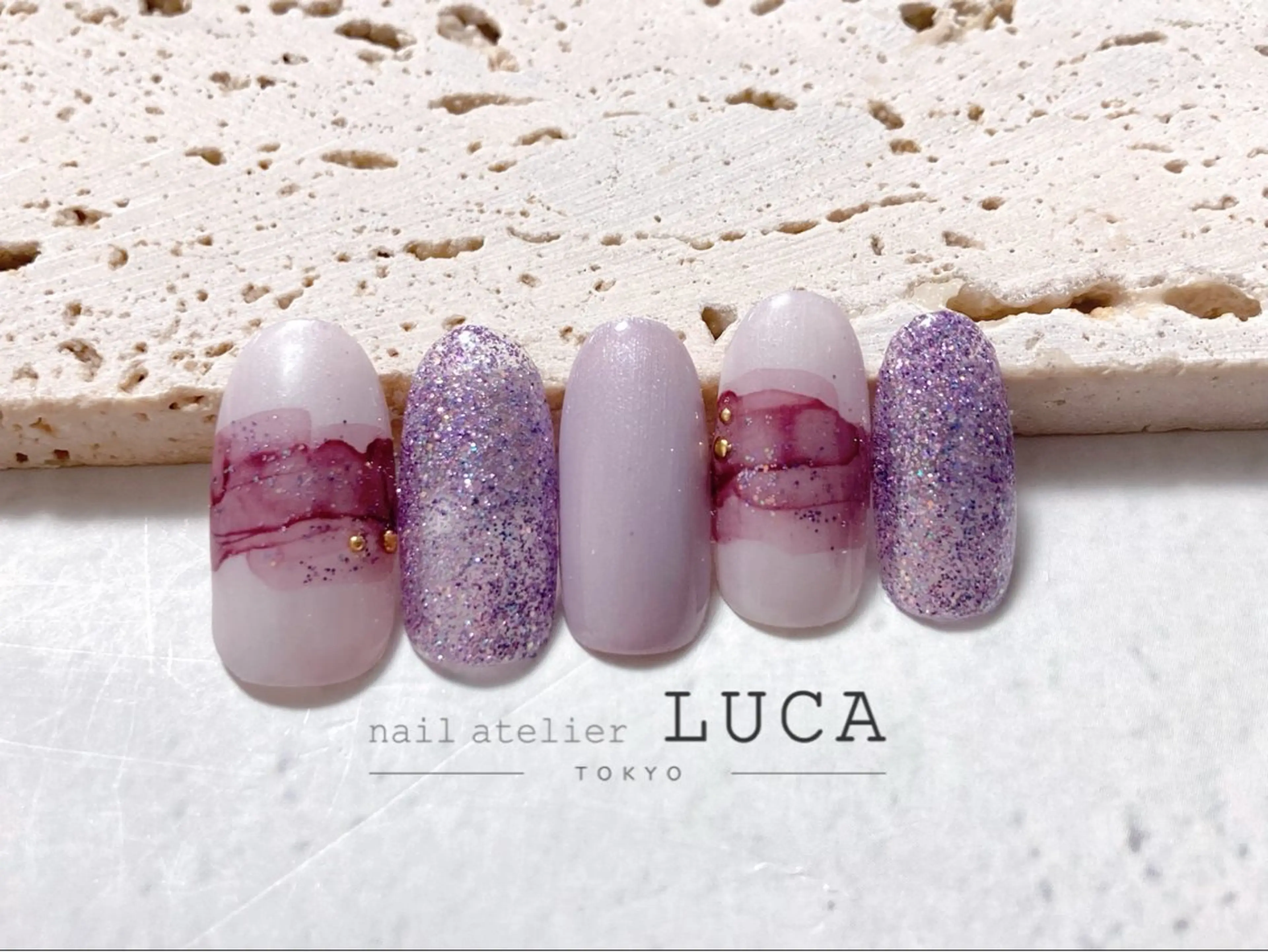 【ハンド】【オフなし】自爪を削らない🫧シェラックシンプルアートコース💅🏻（40色以上）の写真