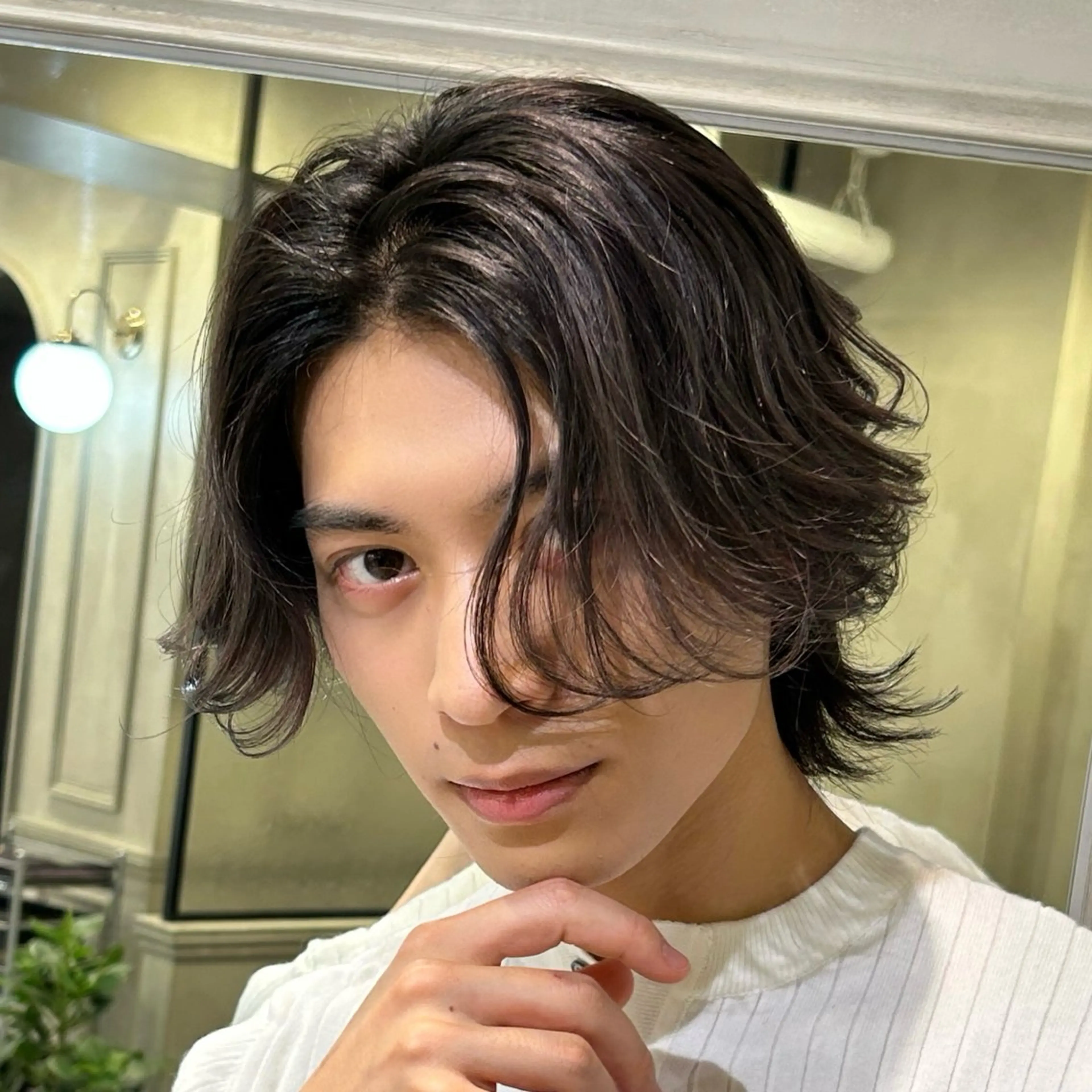 ミディアム メンズ カット トリートメント 池袋/韓国メンズヘア ❤️💙軸丸みうのヘアスタイル