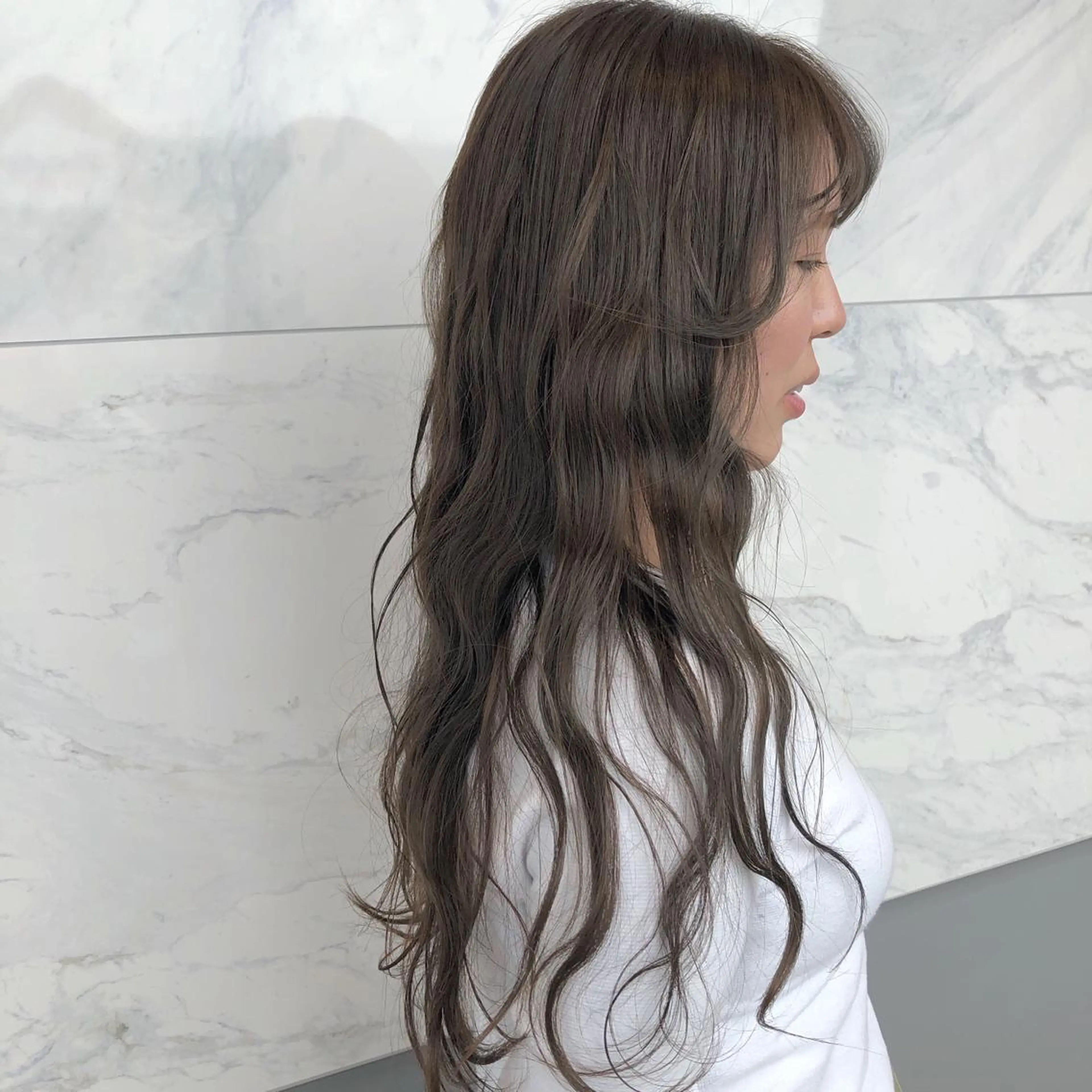 ロング カラー ヘアアレンジ 吉野 優子のマツエク・マツパデザイン