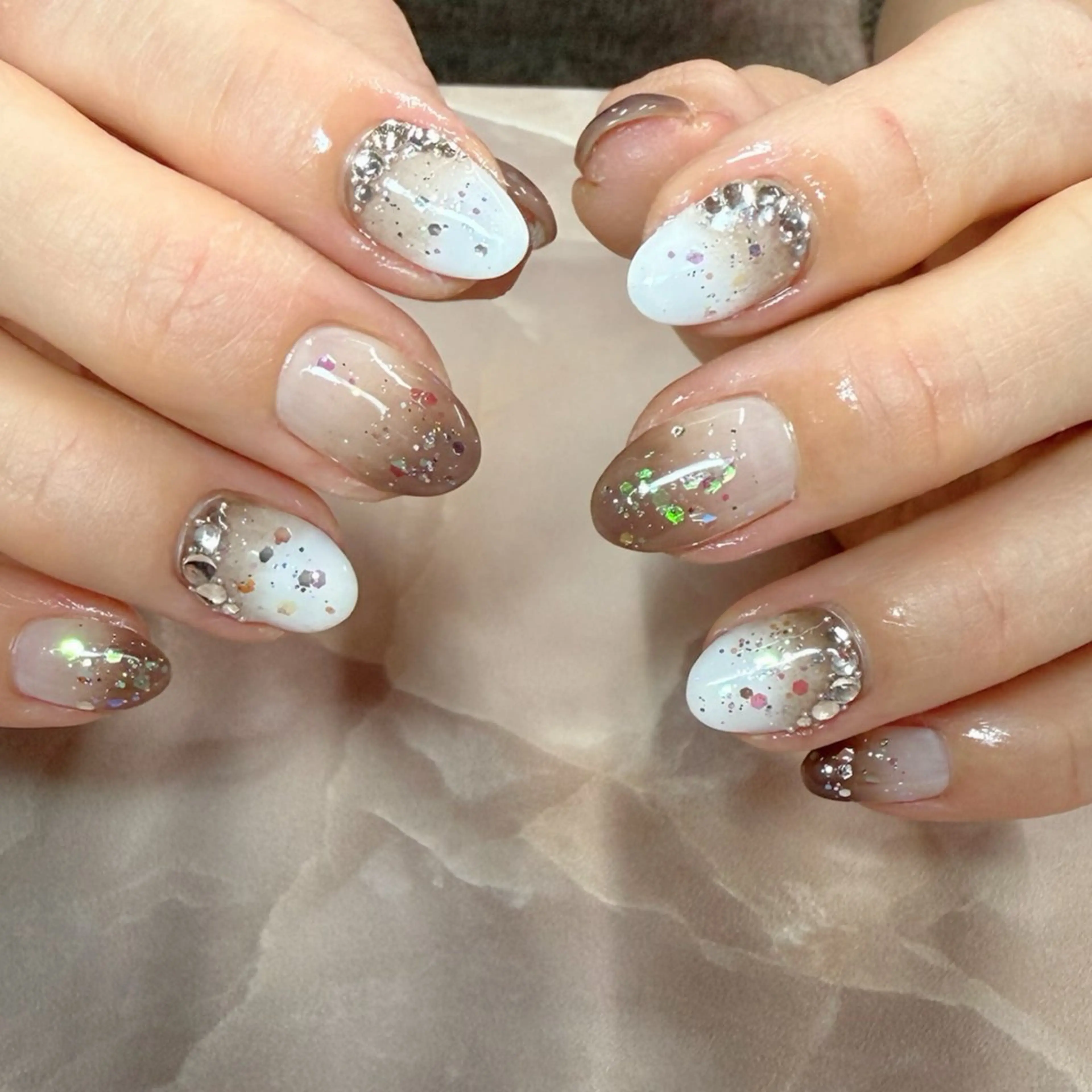 ネイル ハンドネイル Rose Glass 高蔵寺店のネイルデザイン