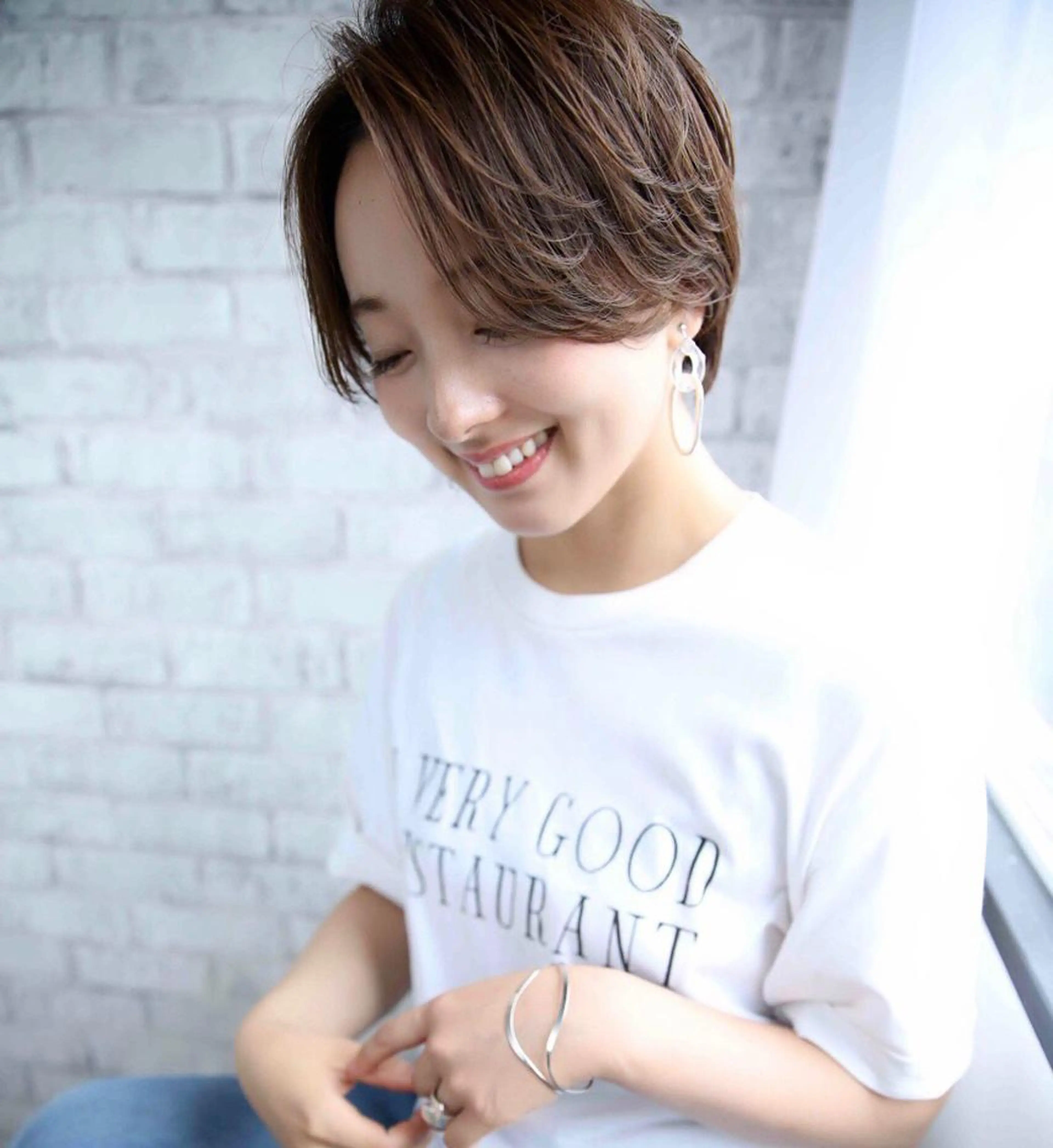 ショート カラー 心斎橋/縮毛矯正/ 髪質改善　吉見勇亮のヘアスタイル