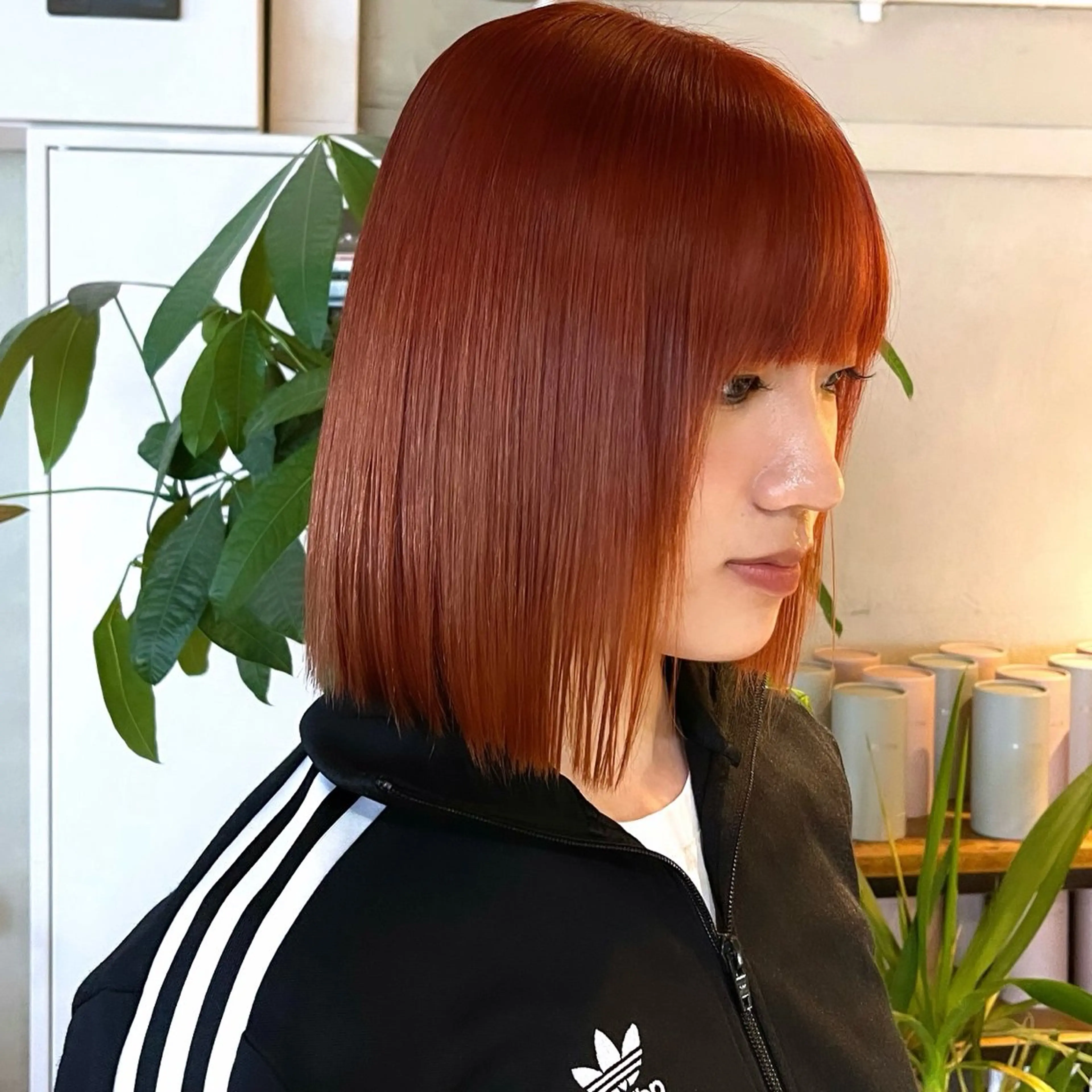 セミロング カラー ヘアアレンジ 🌷韓国淡色ブリーチ 特化／りの🪽のヘアスタイル