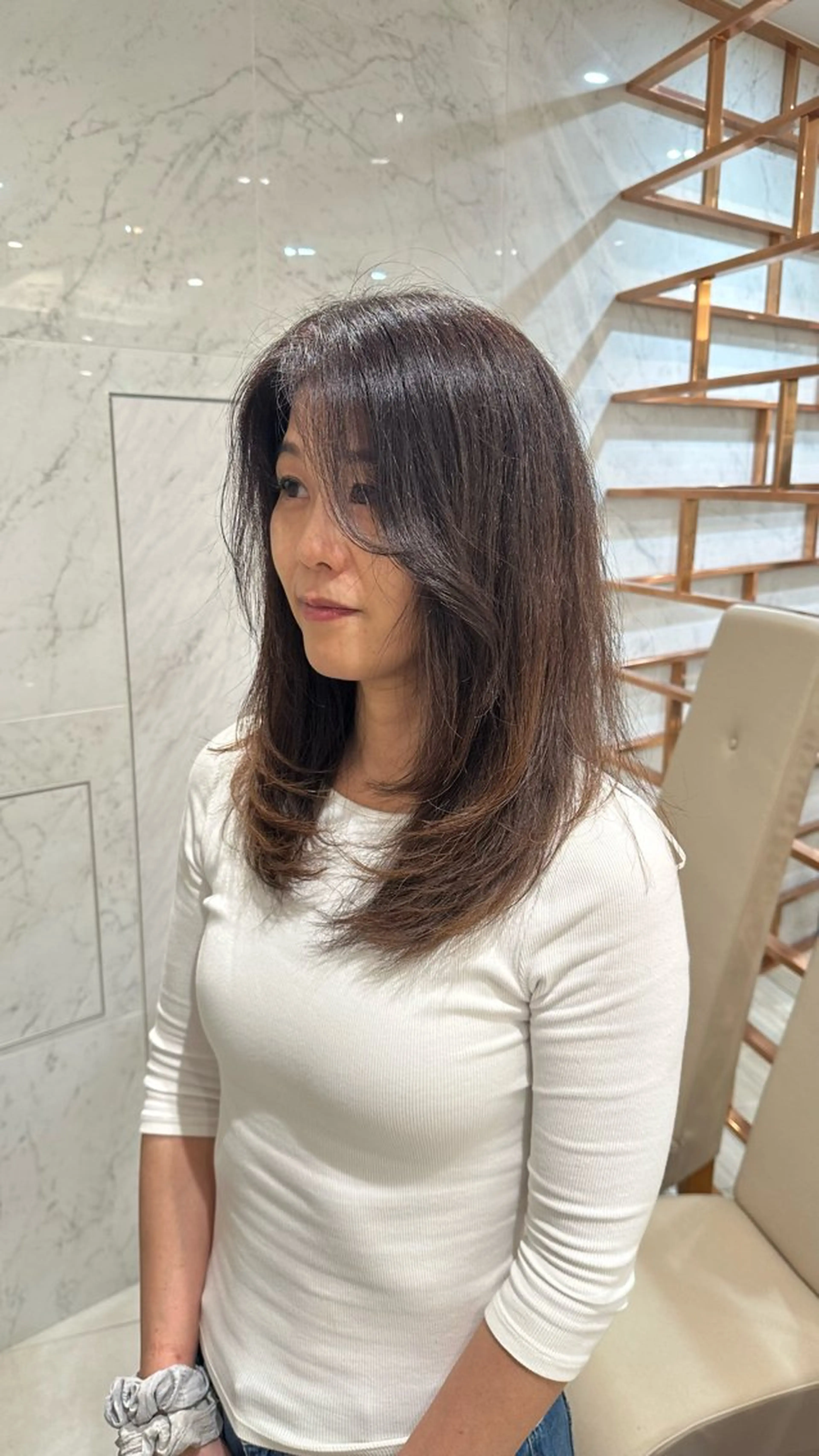 ロング 鶴見/Bonecca /林 愛翔のヘアスタイル