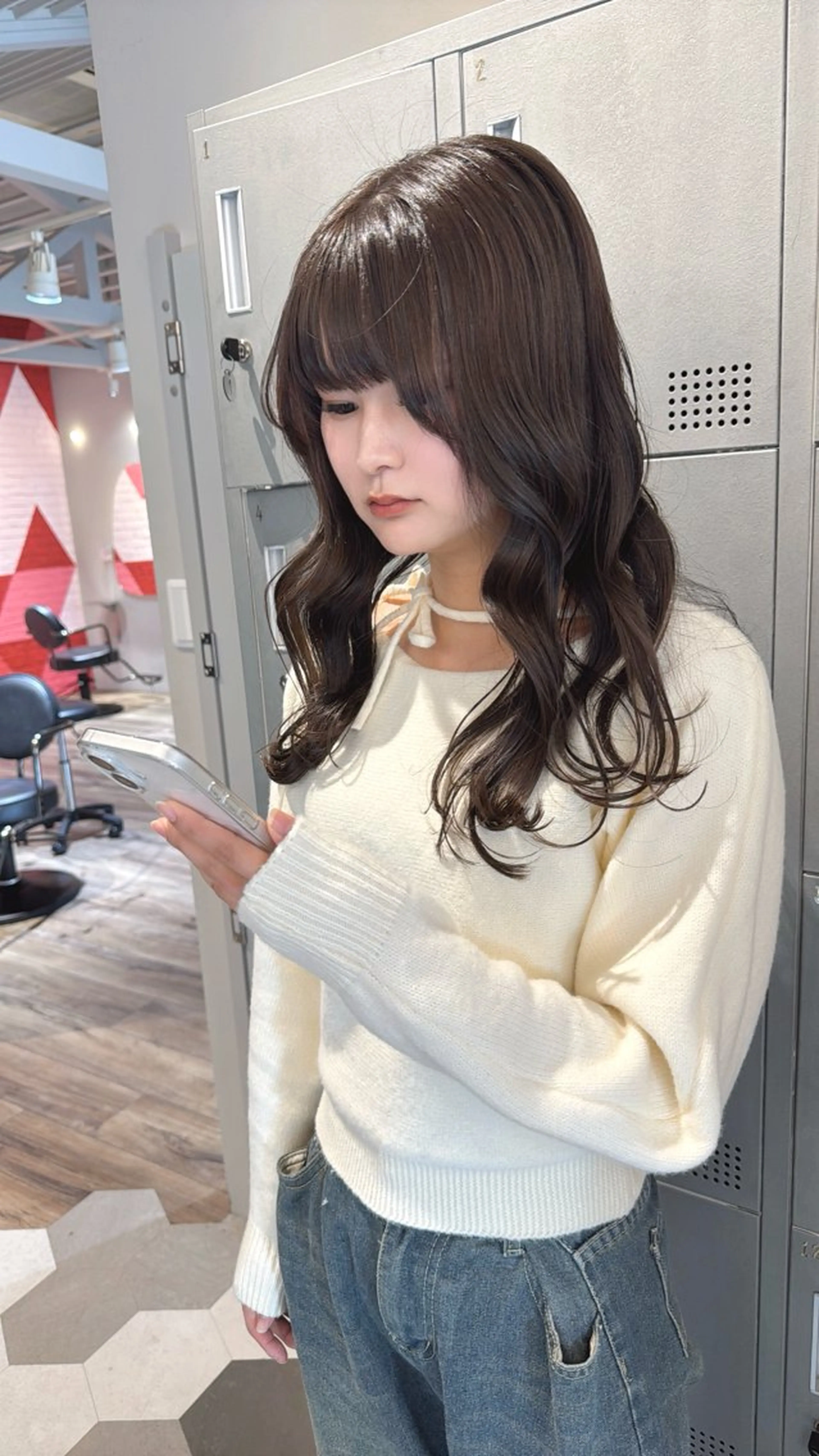 セミロング カット ヘアカラー 【天満1艶髪】潤艶/ 髪質改善🌹釣本竜哉のヘアスタイル