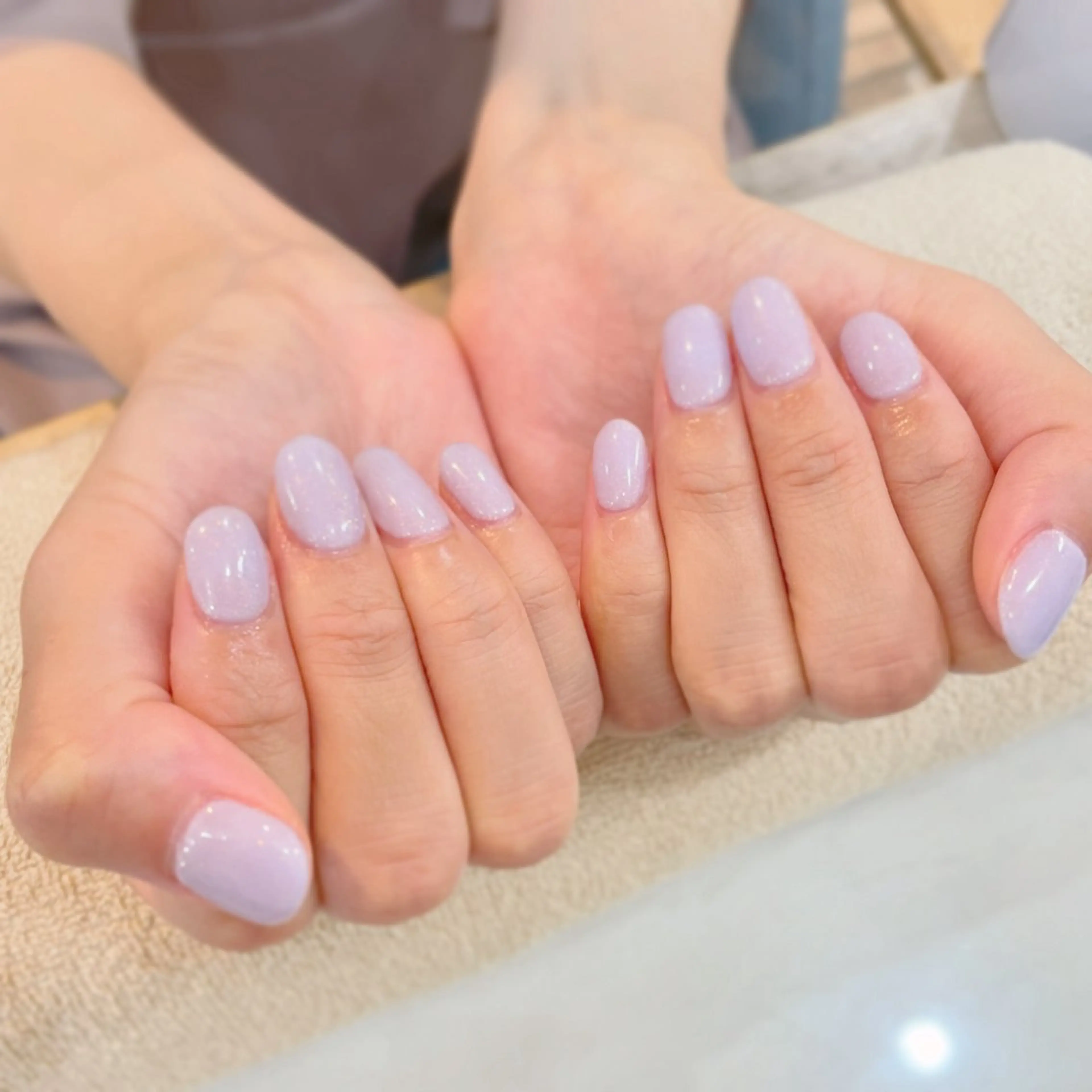 ネイル ラメ(グリッター) パステルネイル パープル Kusano / エルミタージュなんばのネイルデザイン