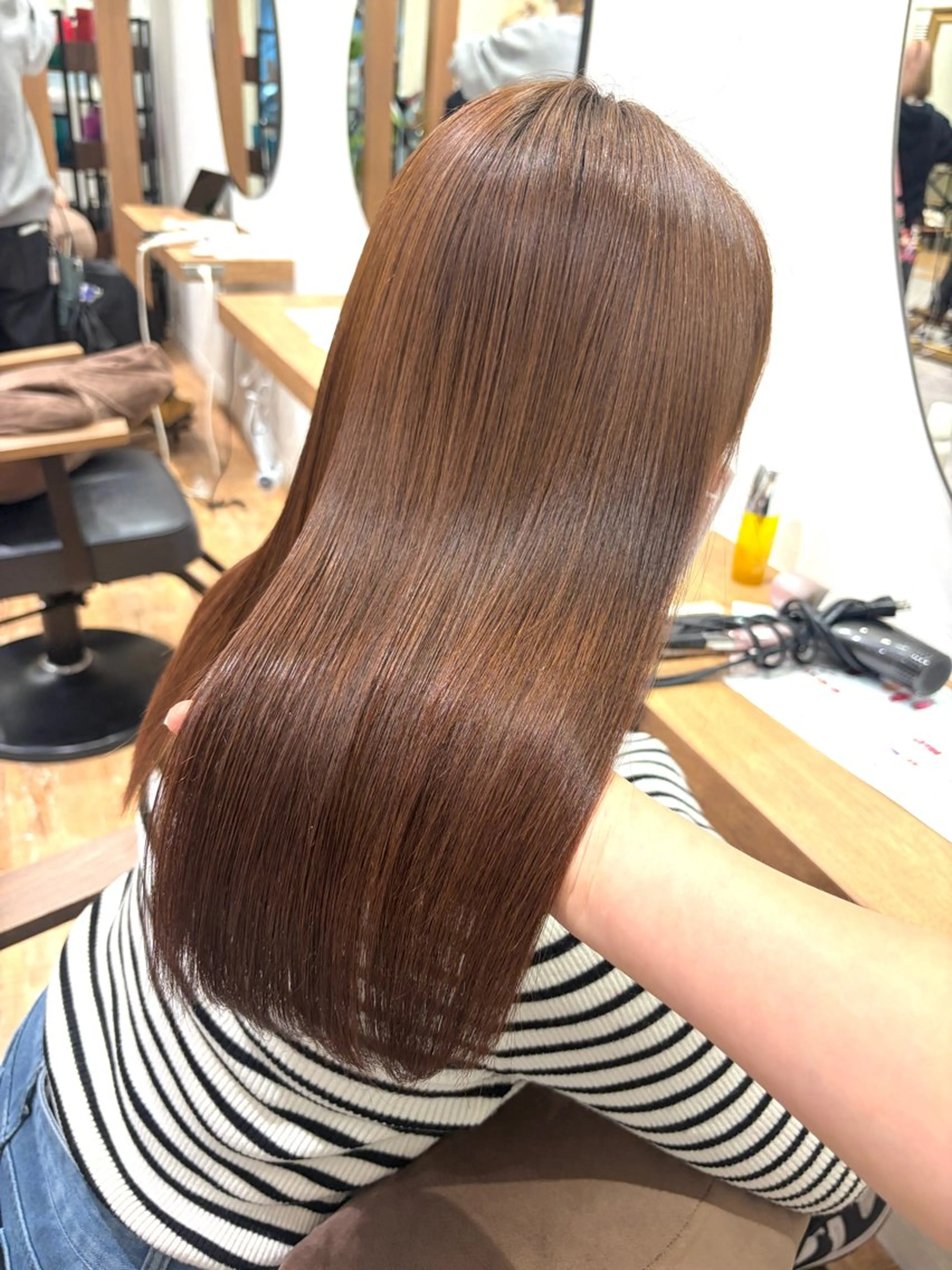 ミディアム 髪質改善 縮毛矯正 酸性ストレート 縮毛矯正 🕊髪質改善 ストレート🕊まいのヘアスタイル