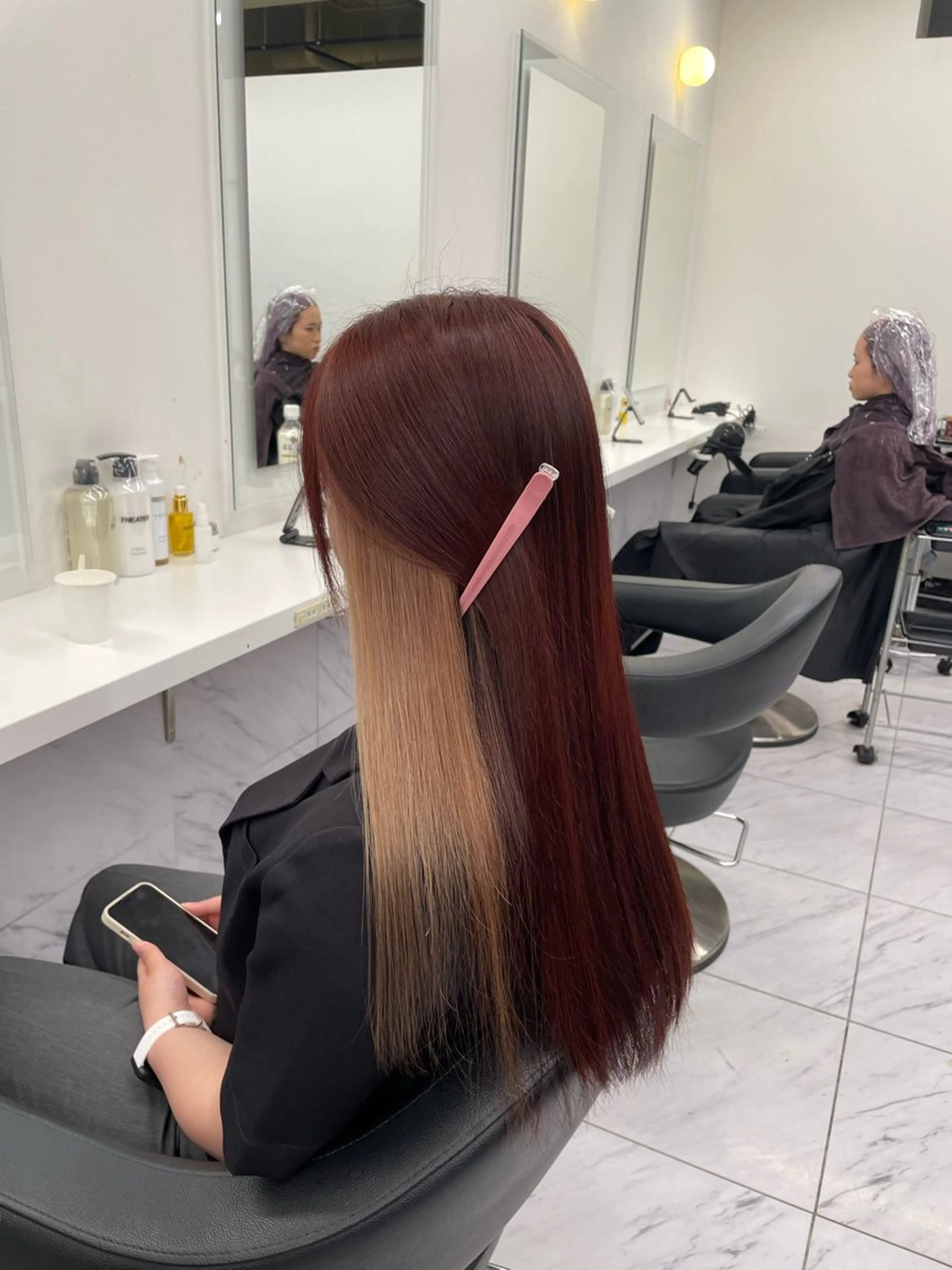 ロング カラー ヘアアレンジ ヘアカラー トリートメント ヘアセット 💗横浜美容室 💗HARUNAのヘアスタイル