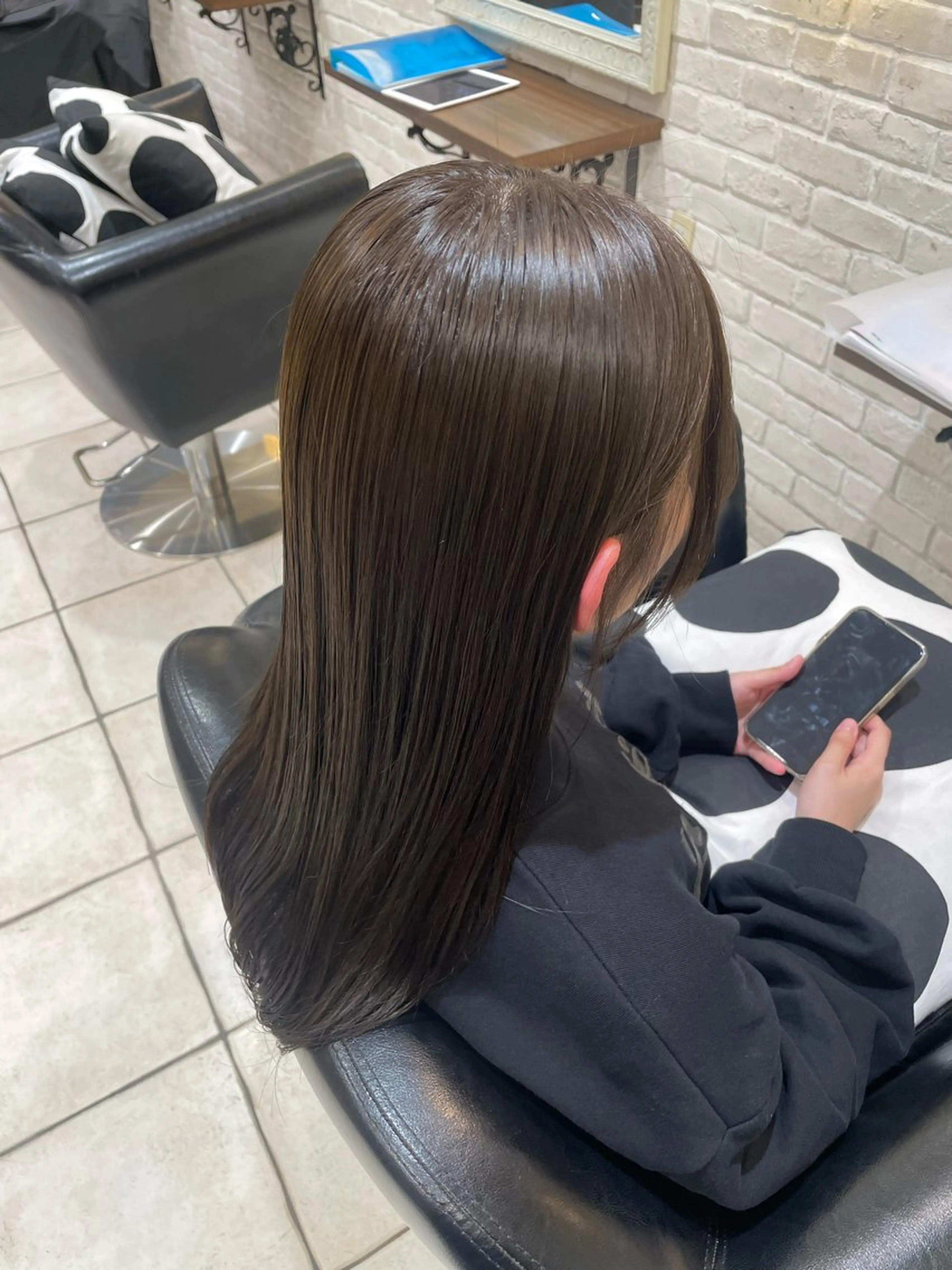 カラー ブラウンカラー オリーブブラウン 🌼 misaki 🌼のヘアスタイル