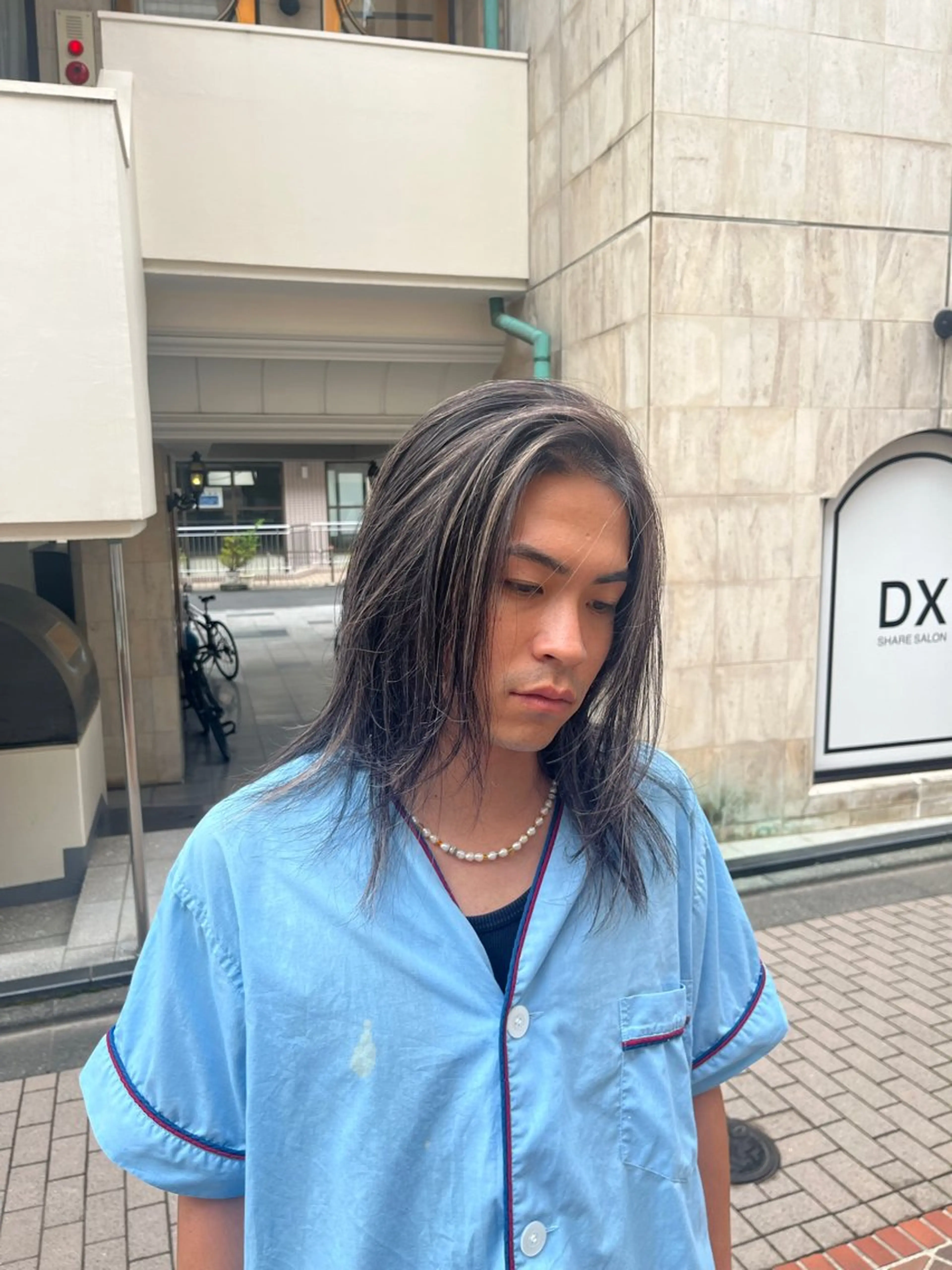 セミロング カラー メンズ メンズハイライト ハイライトカラー ハイライト カット ヘアカラー トリートメント DX所属・✨メンズスタイル✨ Daiのヘアスタイル