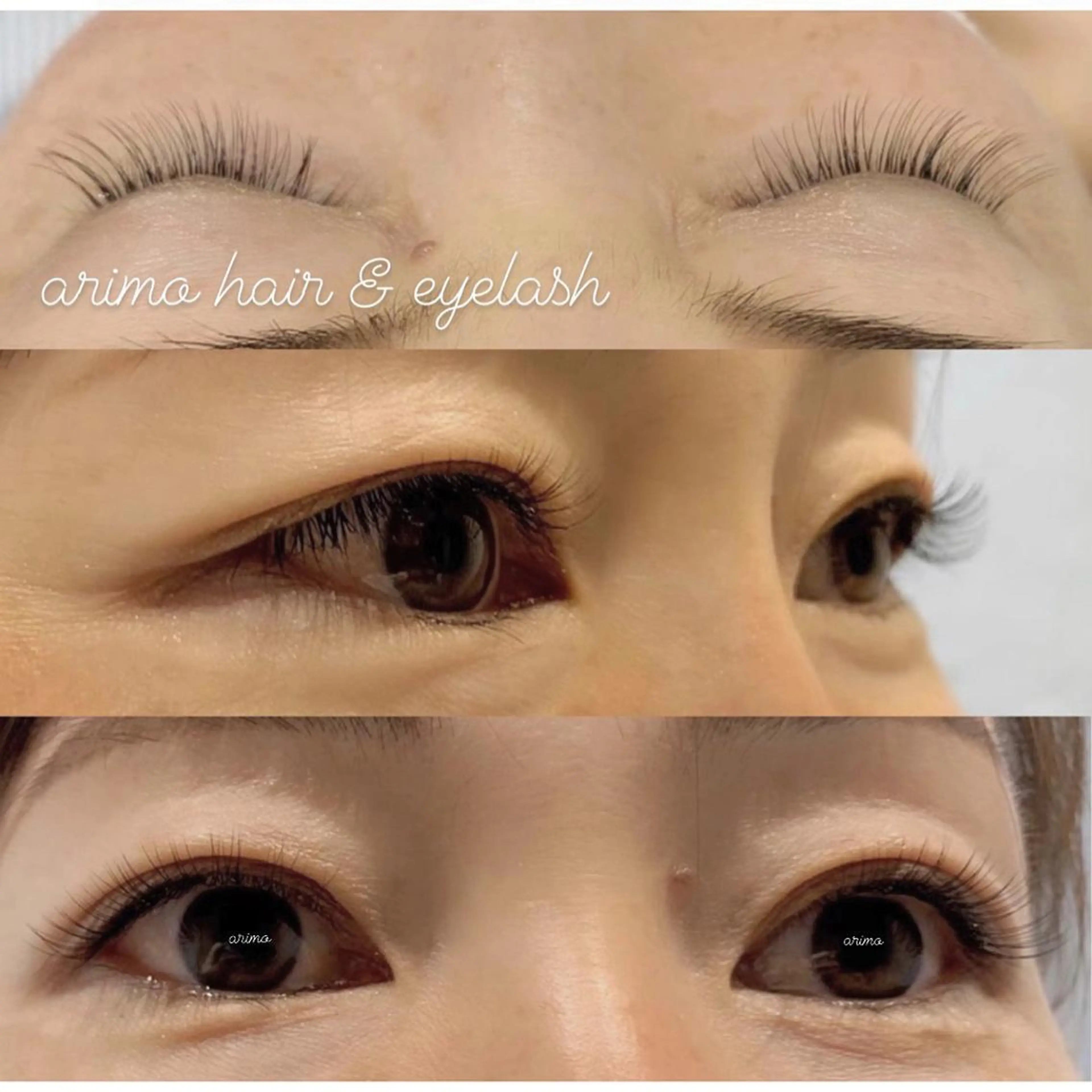 マツエク・マツパ ナチュラル セーブル arimo hair&eyelash所属・arimo アイリスト右原のマツエク・マツパデザイン