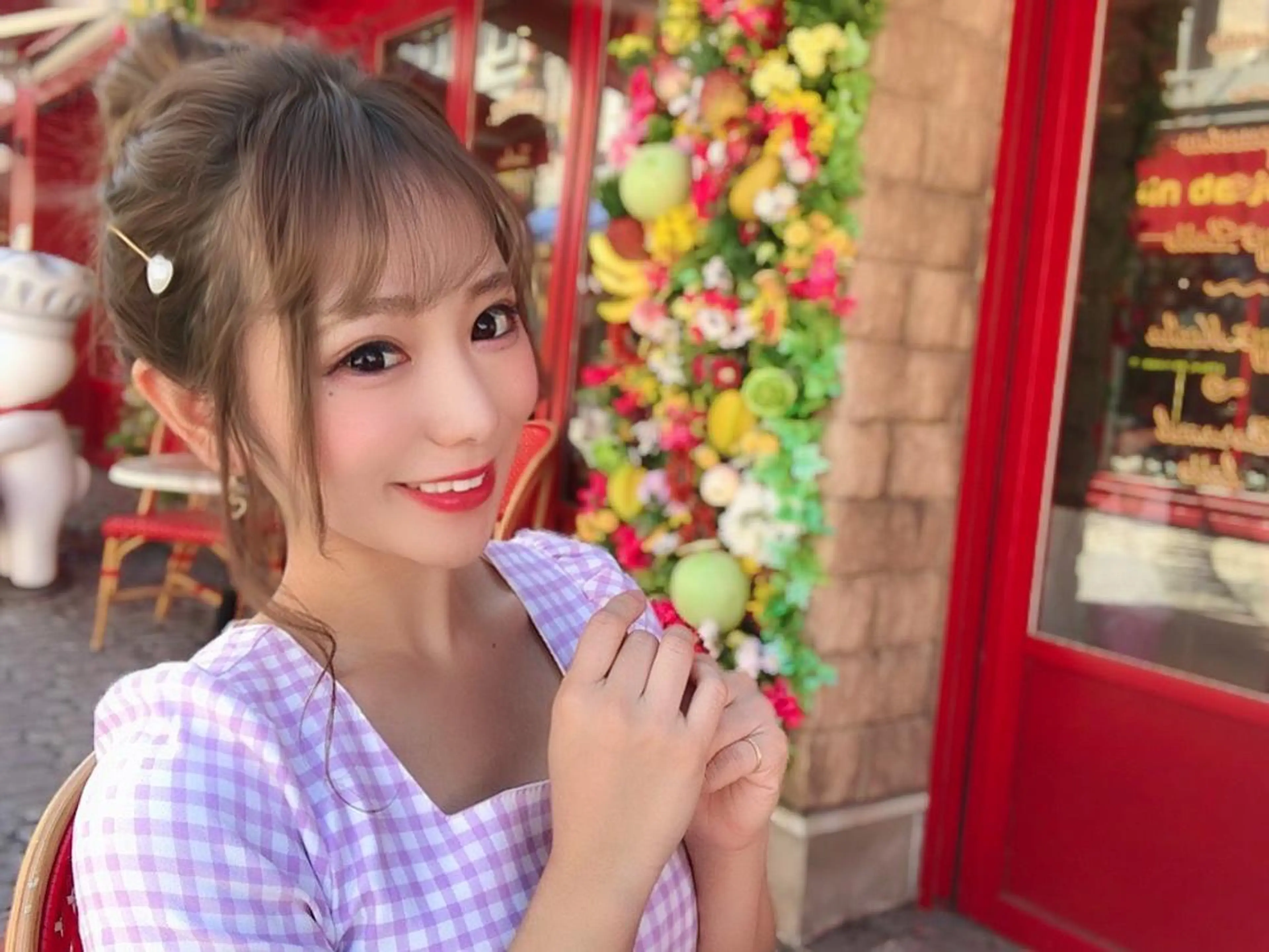 セミロング ヘアカラー トリートメント Selene hair OSAKAのヘアスタイル