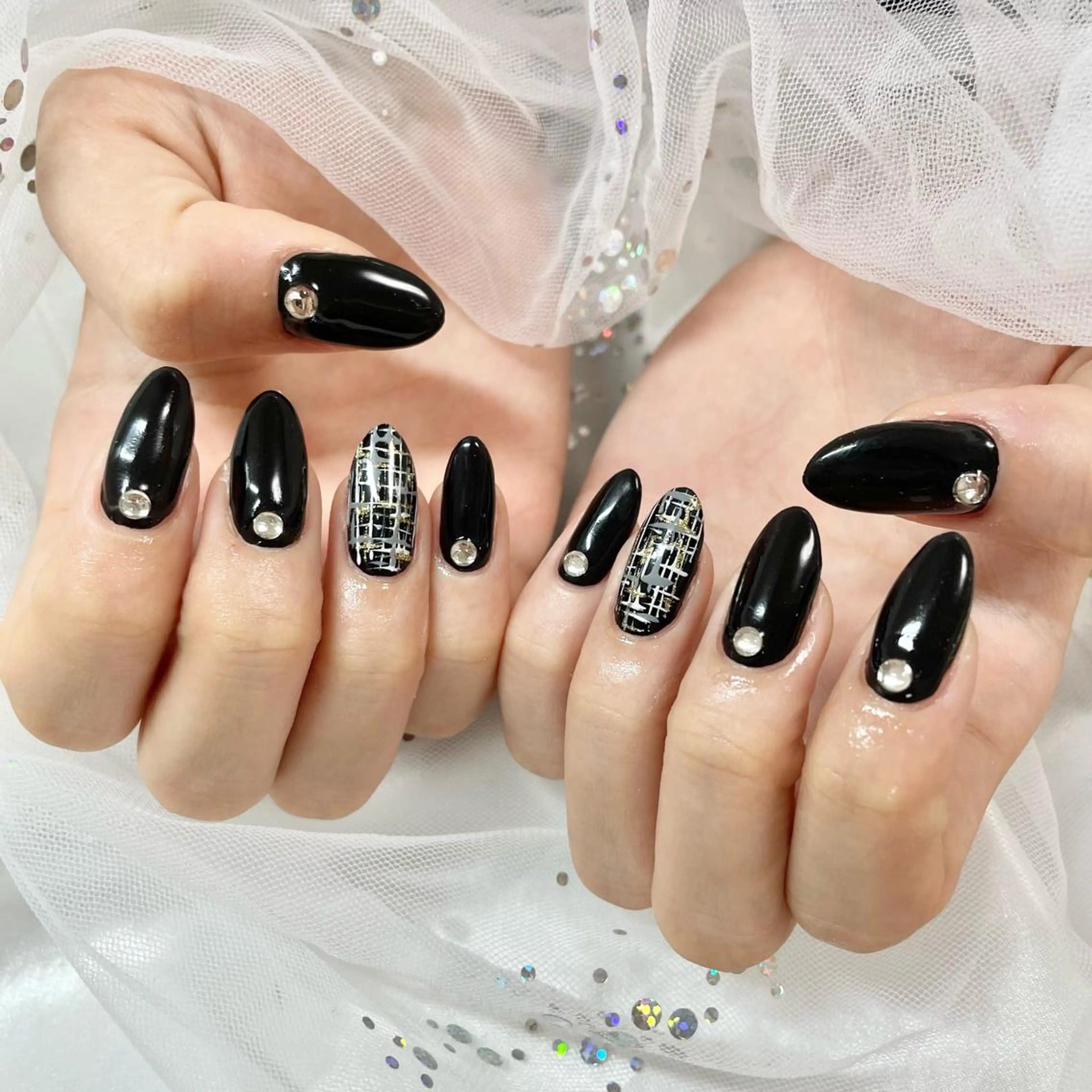 ネイル ツイードネイル ハンドネイル フットネイル 🎀AYAKO 🎀中韓ネイルのネイルデザイン