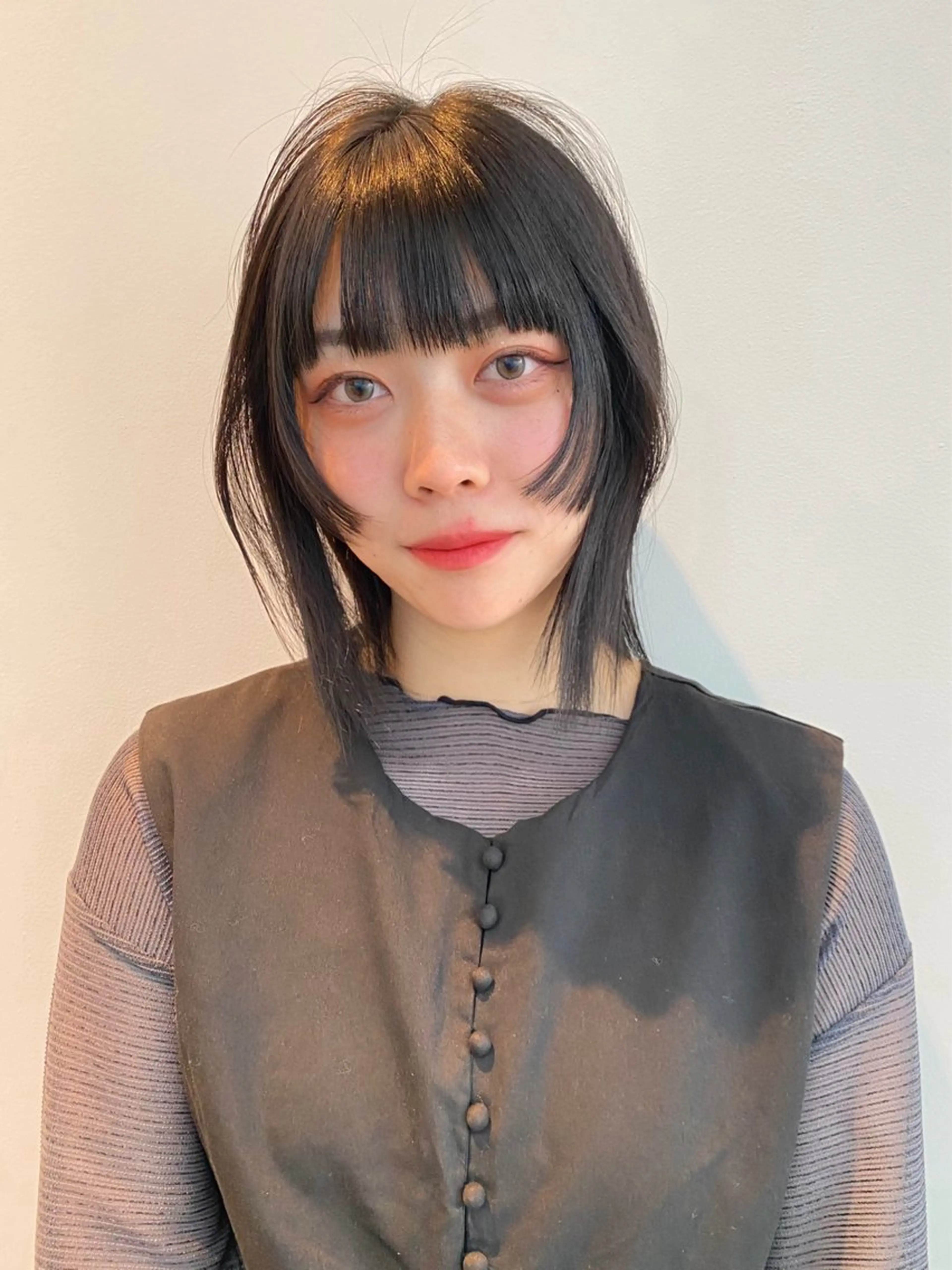 ミディアム カラー 姫カット カット ヘアカラー トリートメント mai / linoah˚✧のヘアスタイル