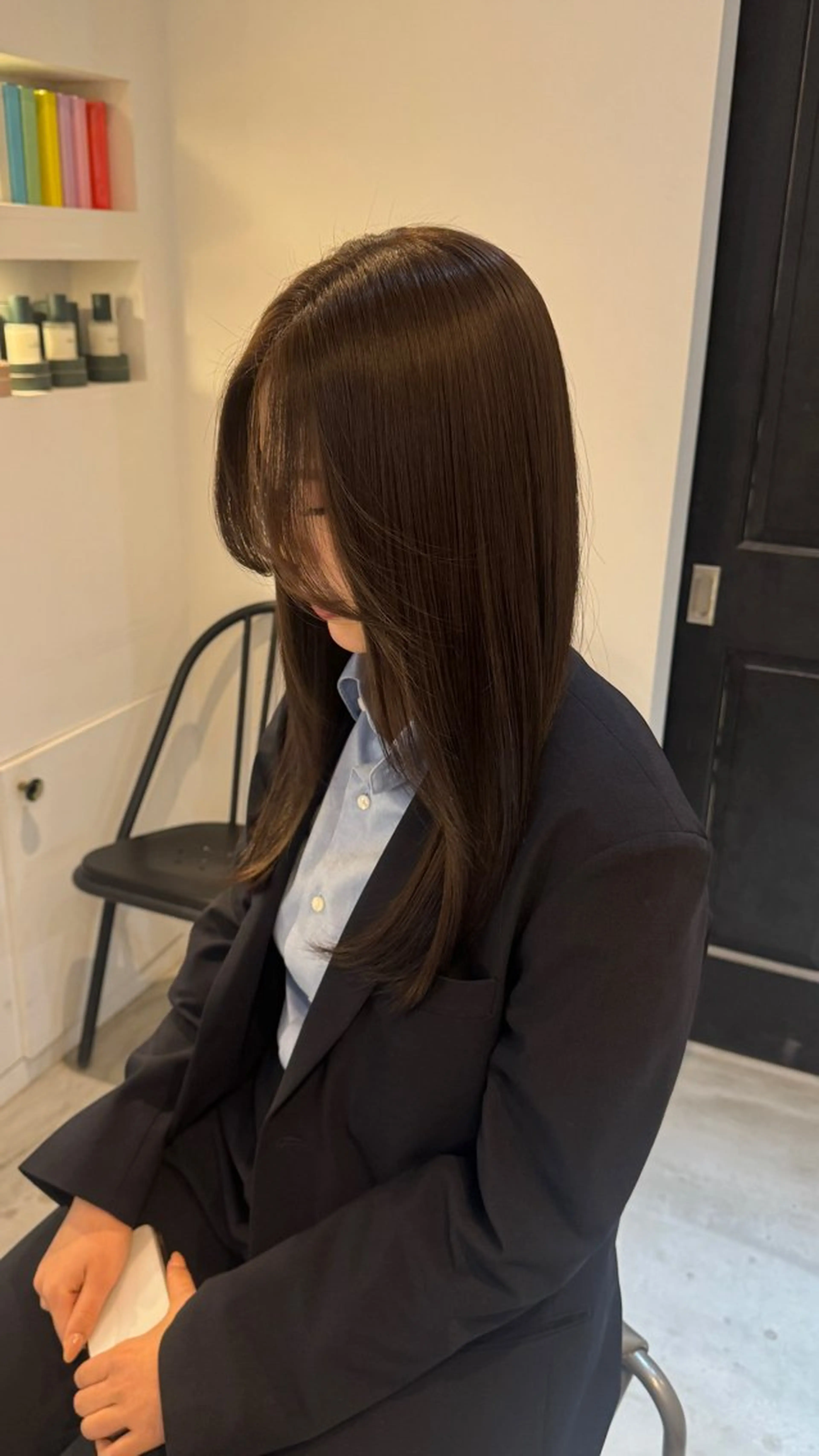 ロング カラー ヘアカラー トリートメント 華奈/オリーブ/ ベージュ/抜け感🥣のヘアスタイル