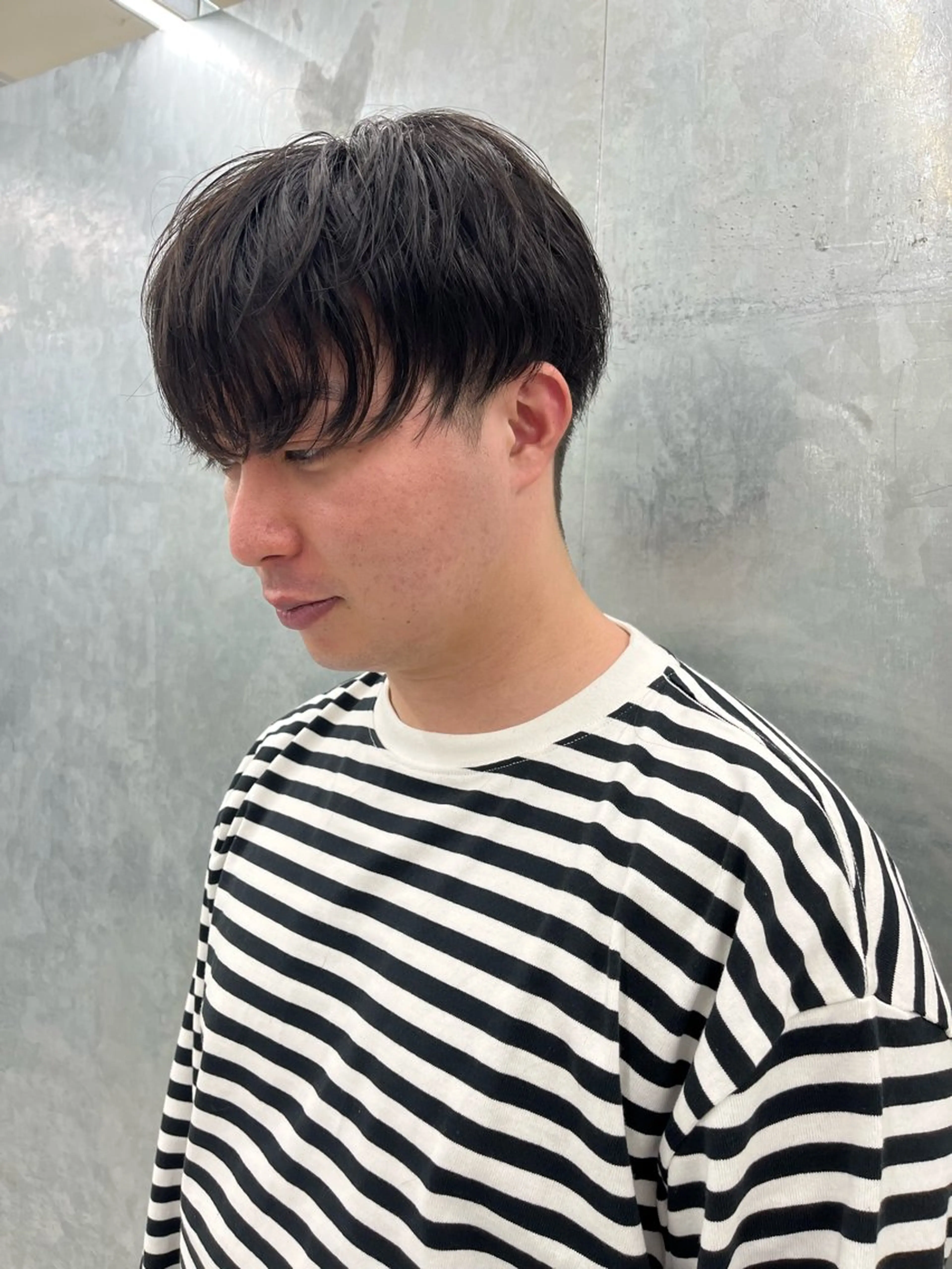 メンズ マッシュ 刈り上げ カット 神作 汐里　江古田 /透明感カラー🌿のヘアスタイル