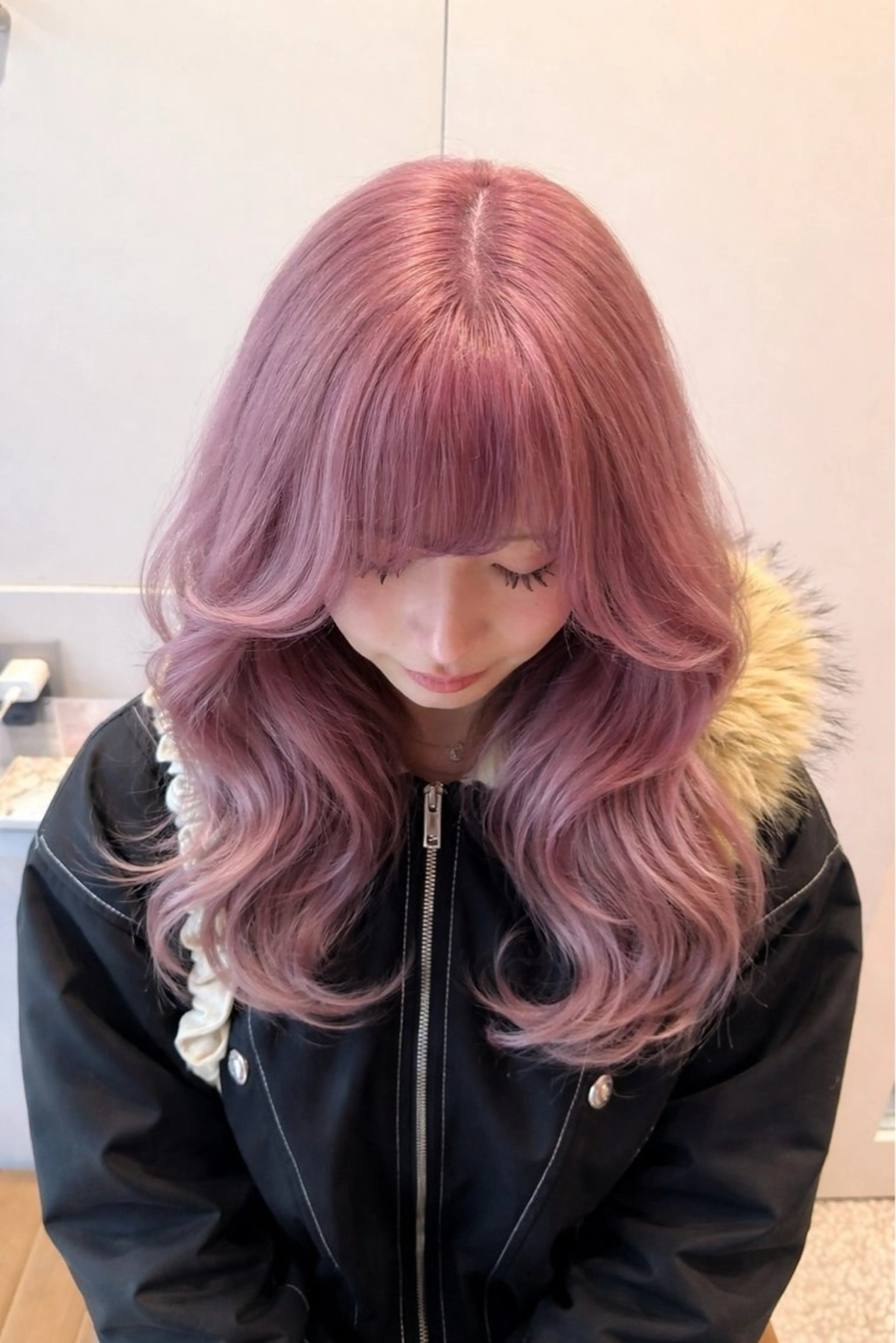 セミロング 顔周りカット 髪質改善 韓国風ヘア レイヤーカット カット ヘアカラー トリートメント 顔周り/透明感カラー REINA𓍯のヘアスタイル