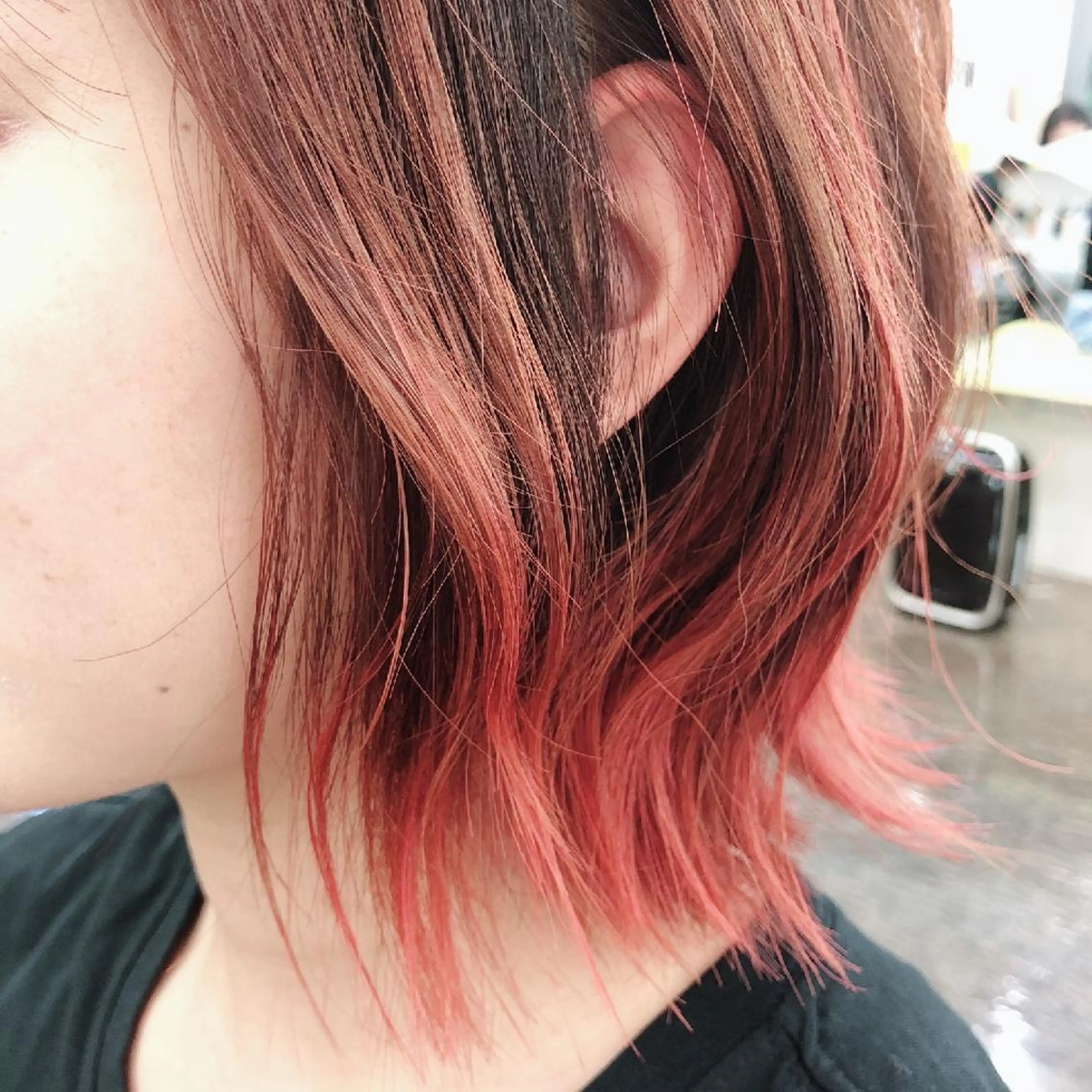 ミディアム カラー 鶴田 風雅のヘアスタイル