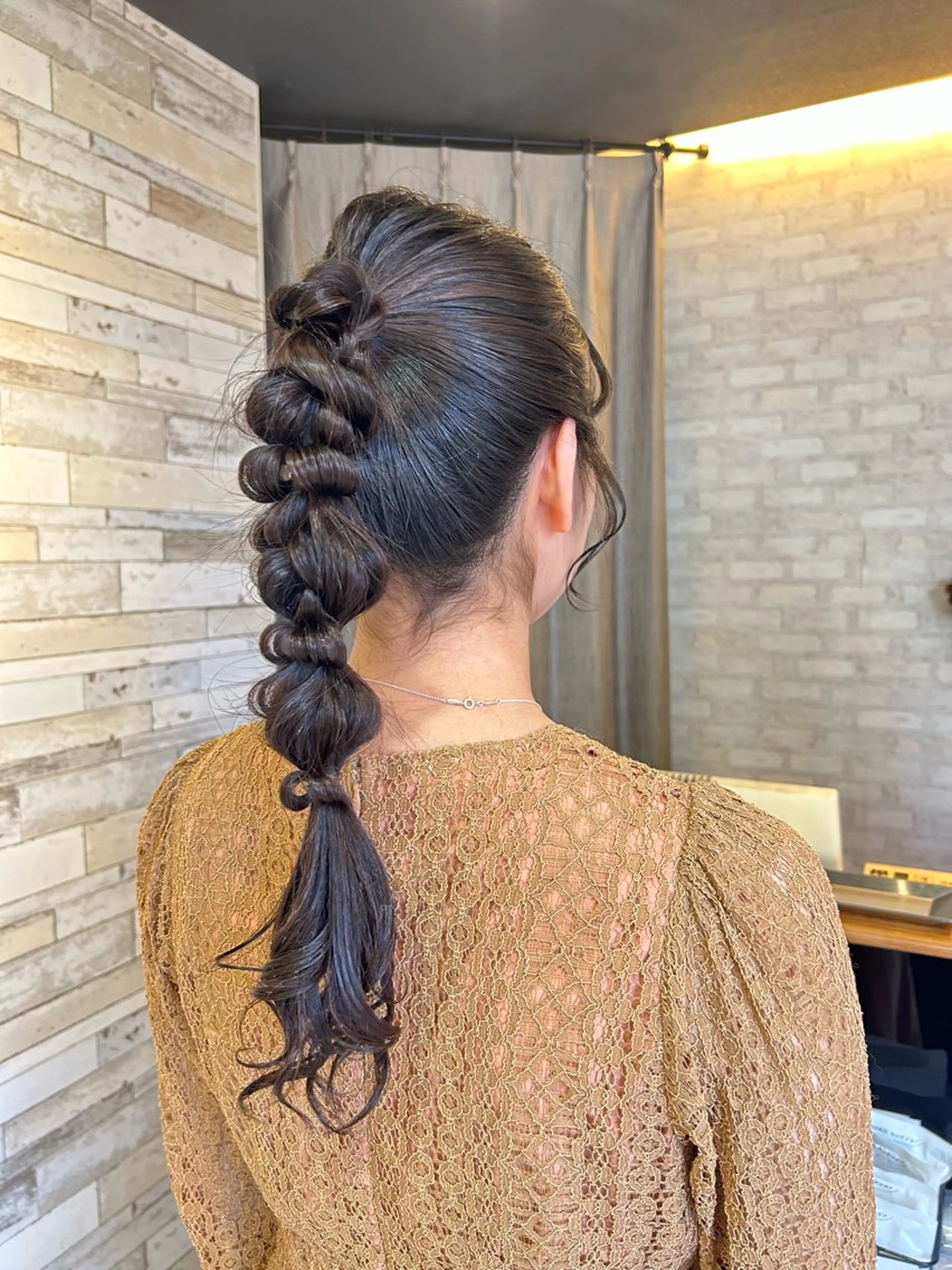 ロング カラー ヘアアレンジ ヘアセット ボブカット/アレンジ /さきのヘアスタイル