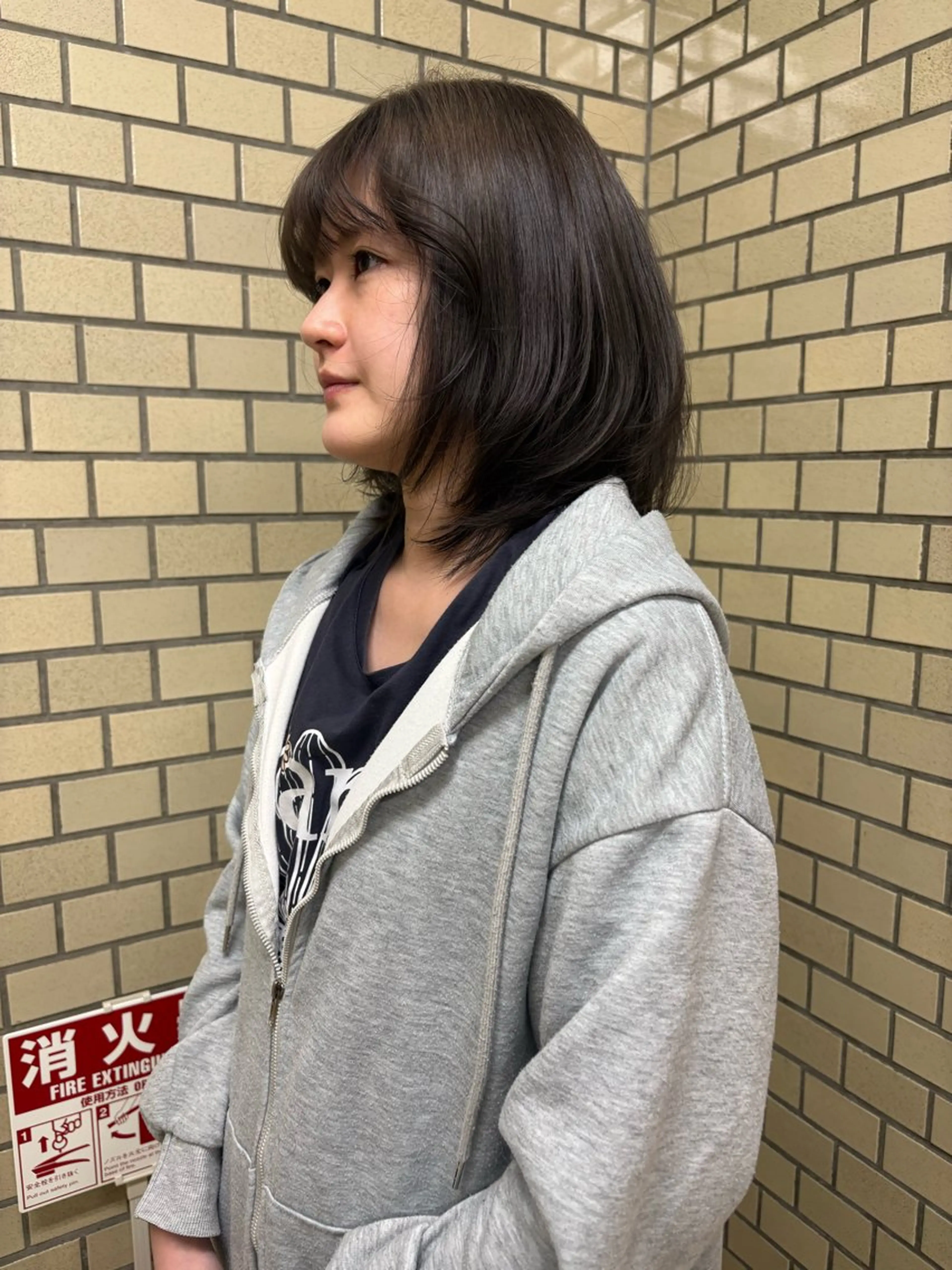 カラー 透明感カラー グレージュ FaB/ Yunaのヘアスタイル