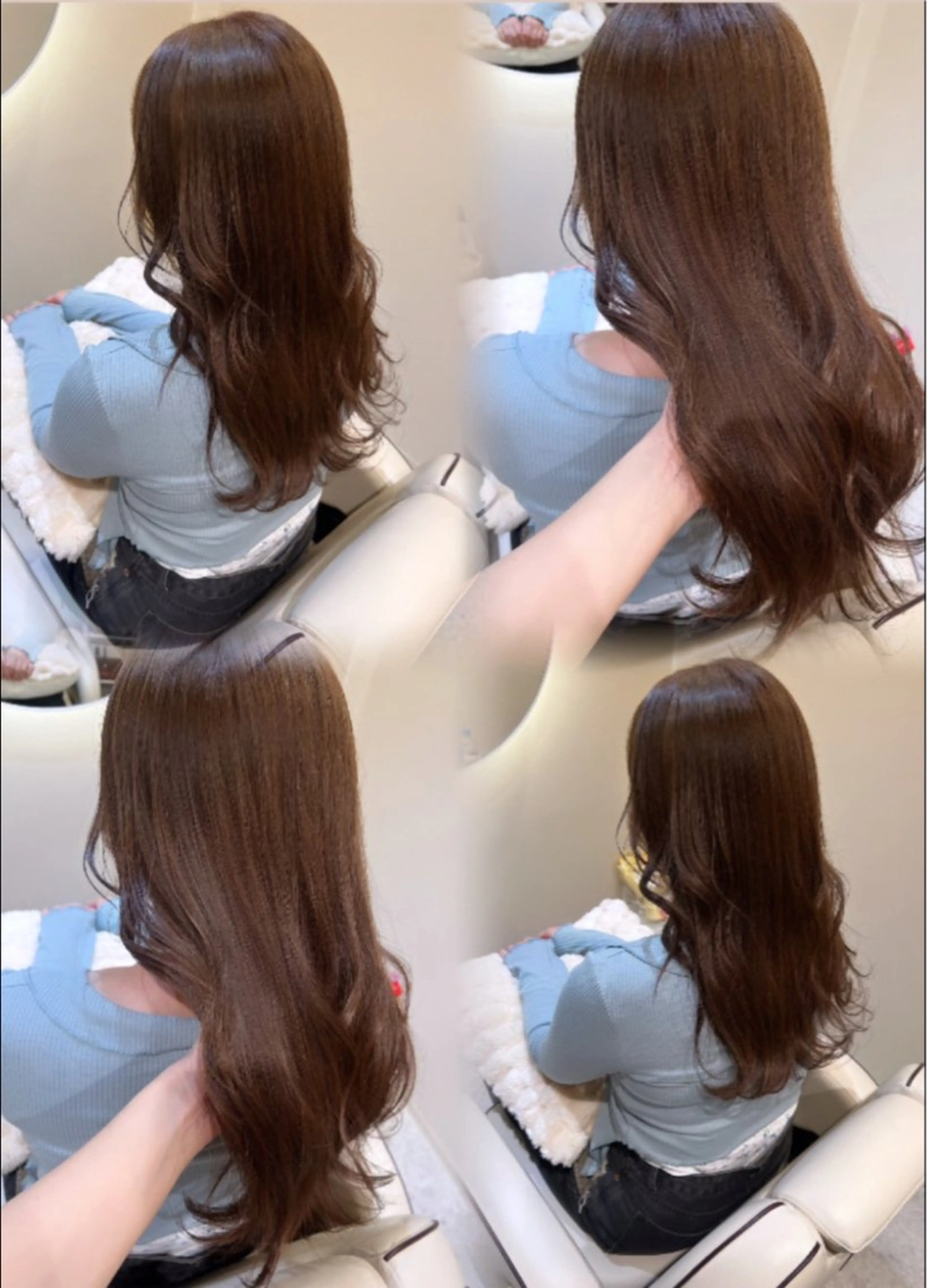 セミロング カット ヘアカラー トリートメント private salon  sill所属・🫧ツヤ髪個室美容室 安食茉莉🫧のヘアスタイル