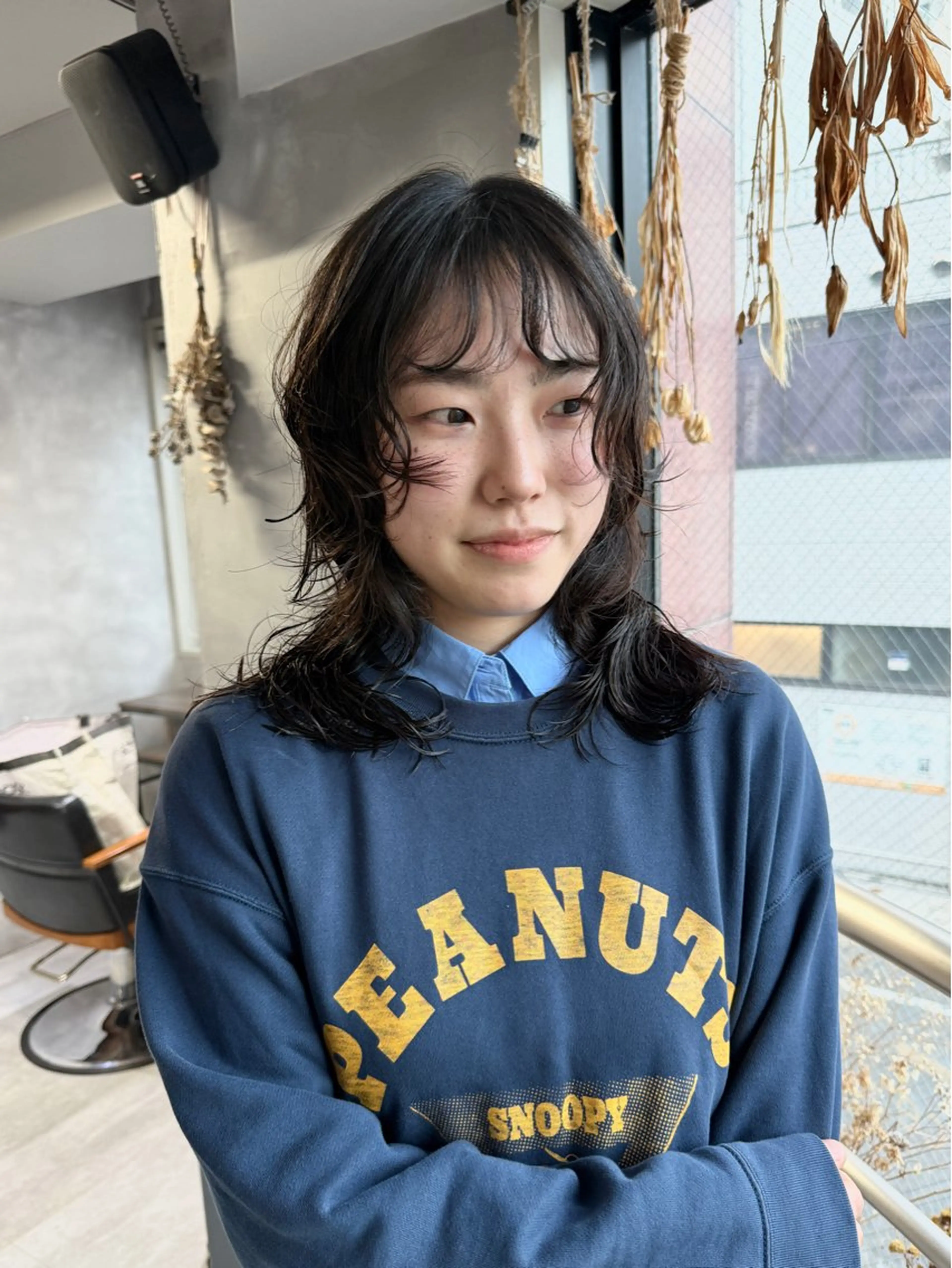 セミロング パーマ カット パーマ ウルフ/レイヤー🪐 MANAのヘアスタイル