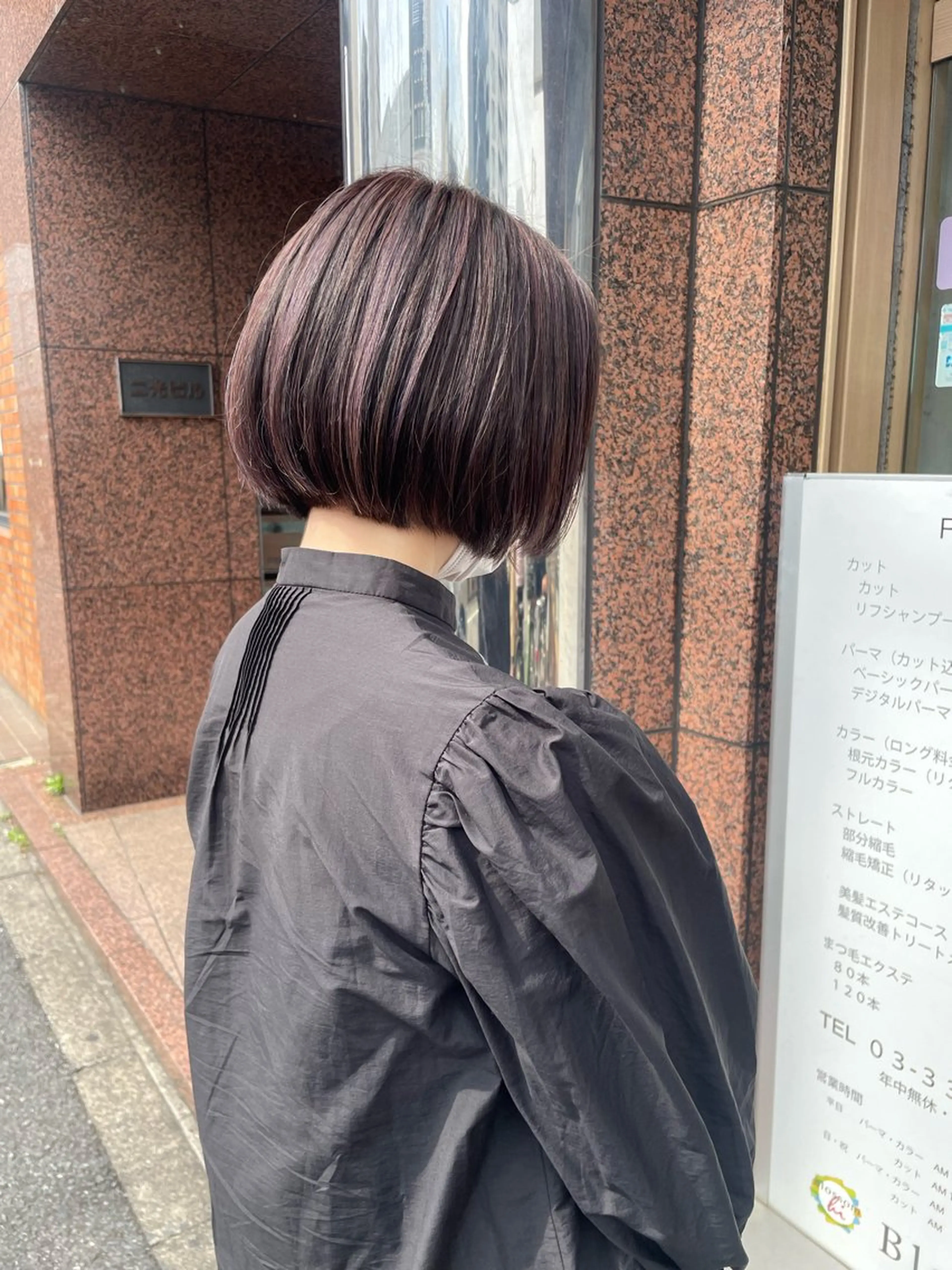 ショート カラー ハイライトカラー ボブ ハイライト ヘアカラー 髪質改善/Bloss om🌷高橋沙衣のヘアスタイル