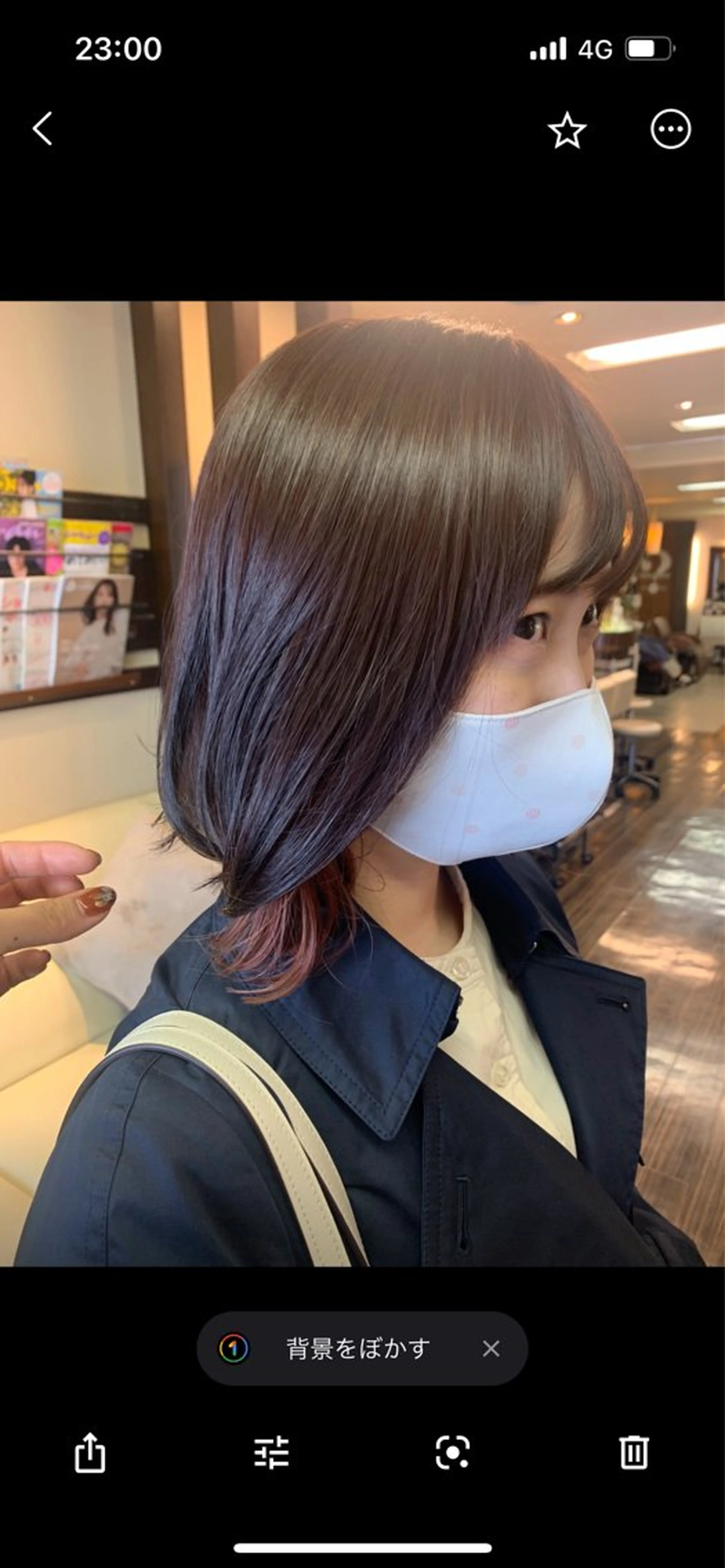 ミディアム 高松 歩のヘアスタイル