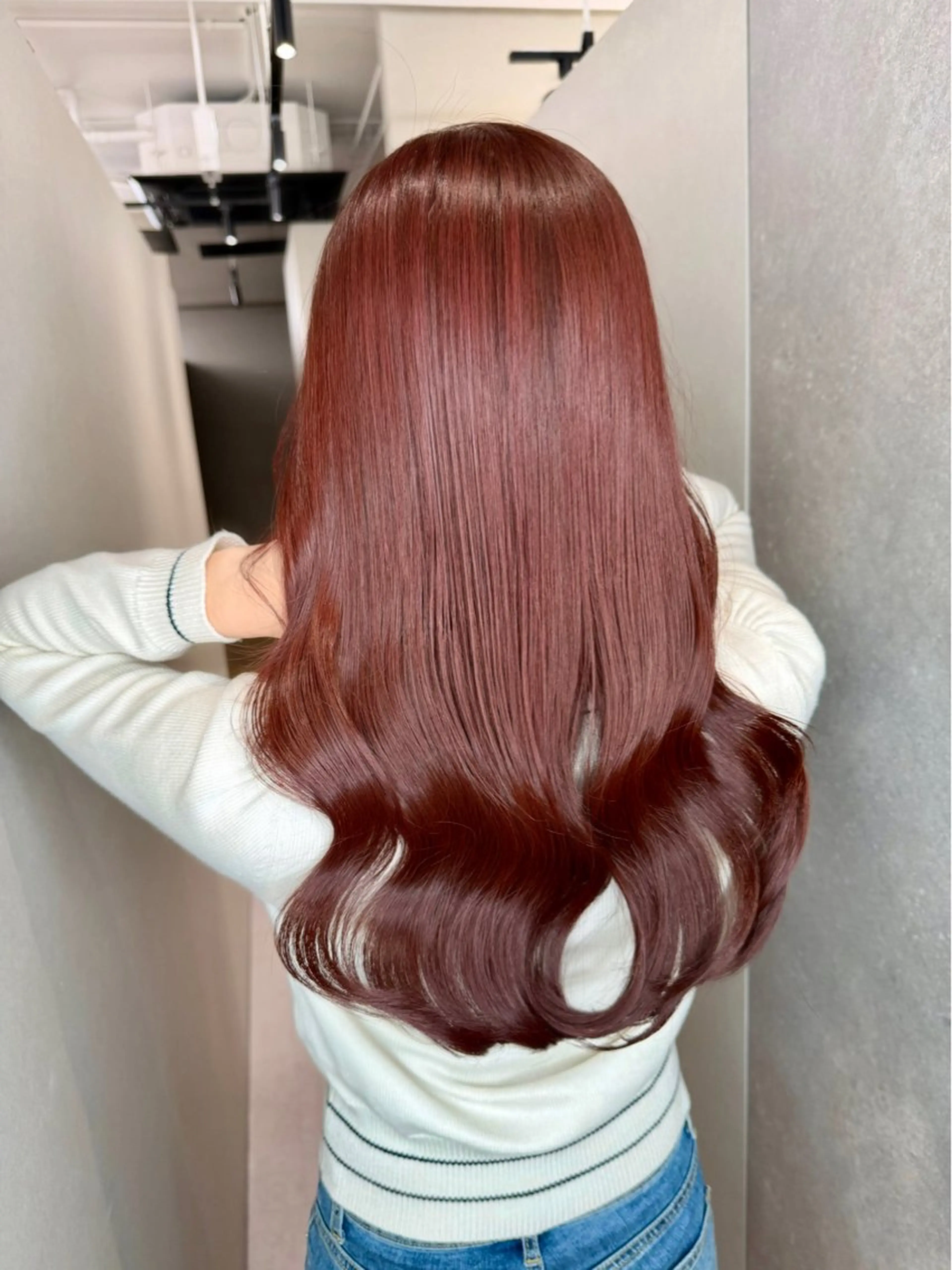 セミロング カラー 透明感カラー 髪質改善 ヘアカラー トリートメント 今井 勝也のヘアスタイル